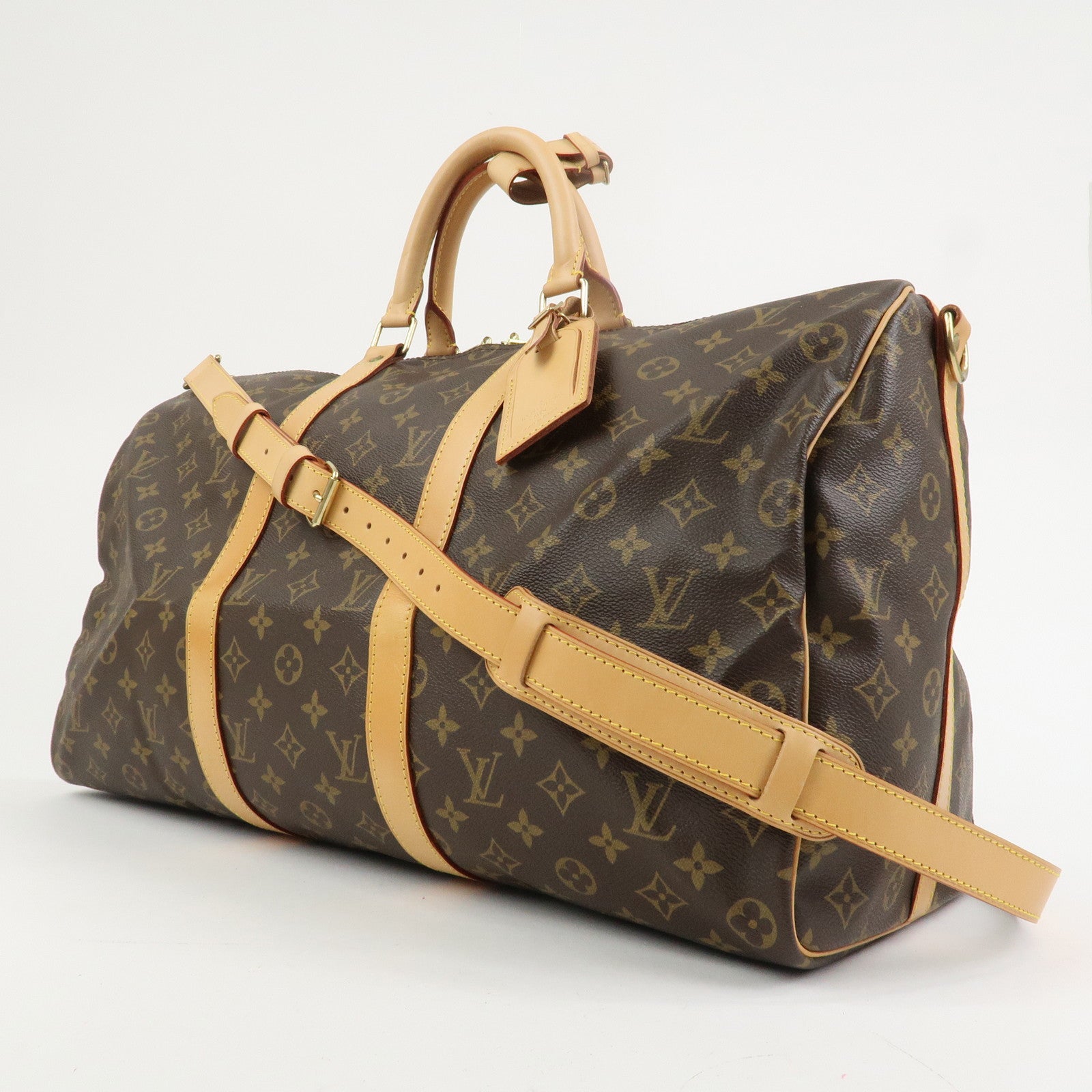 Louis Vuitton Monogram Keep All 50 Bandouliere Boston Bag M41416