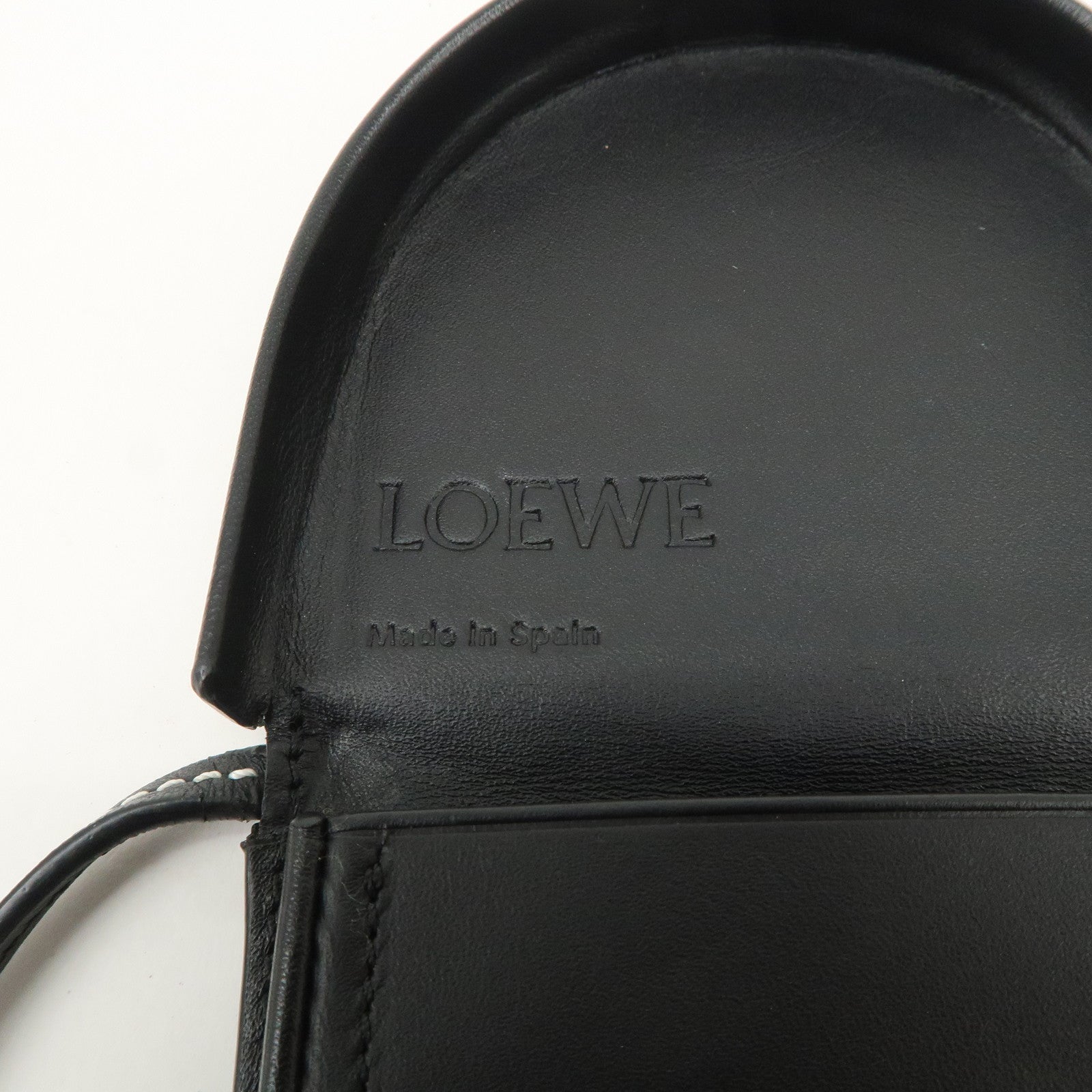 LOEWE Anagram Leather Mini Heel Shoulder Strap Pouch Coin Case