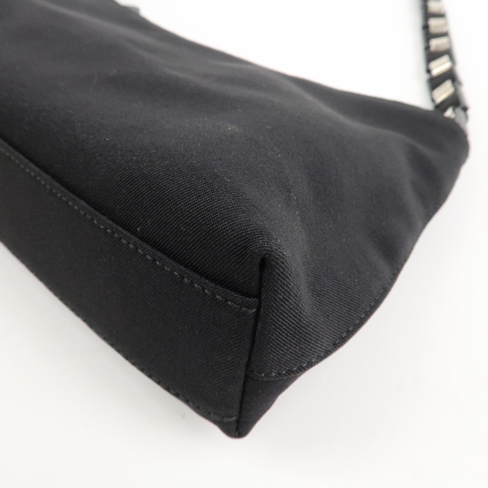 Ferragamo Nylon Shoulder Bag Hand Bag Black D21 9659