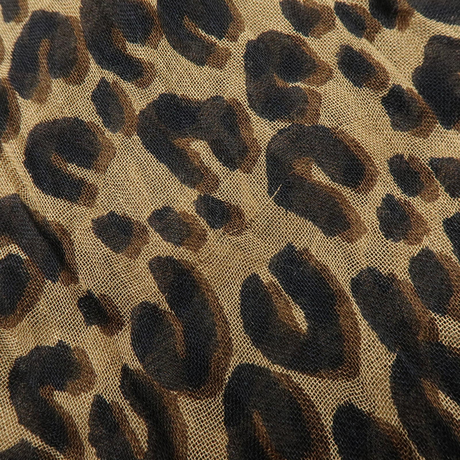 Louis Vuitton Etole Cashmere Silk Scarf Leopard Brown M72215