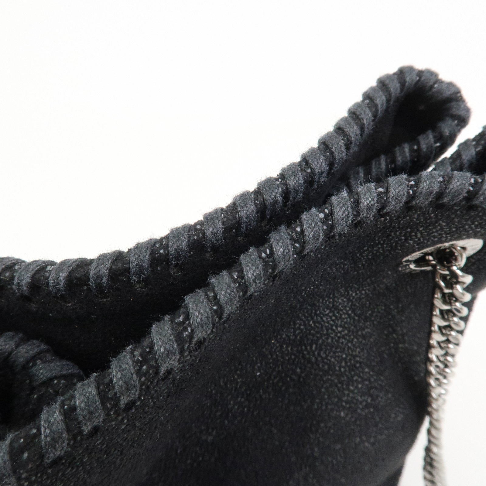 STELLA MCCARTNEY Falabella Polyester Leather Shoulder Bag Black