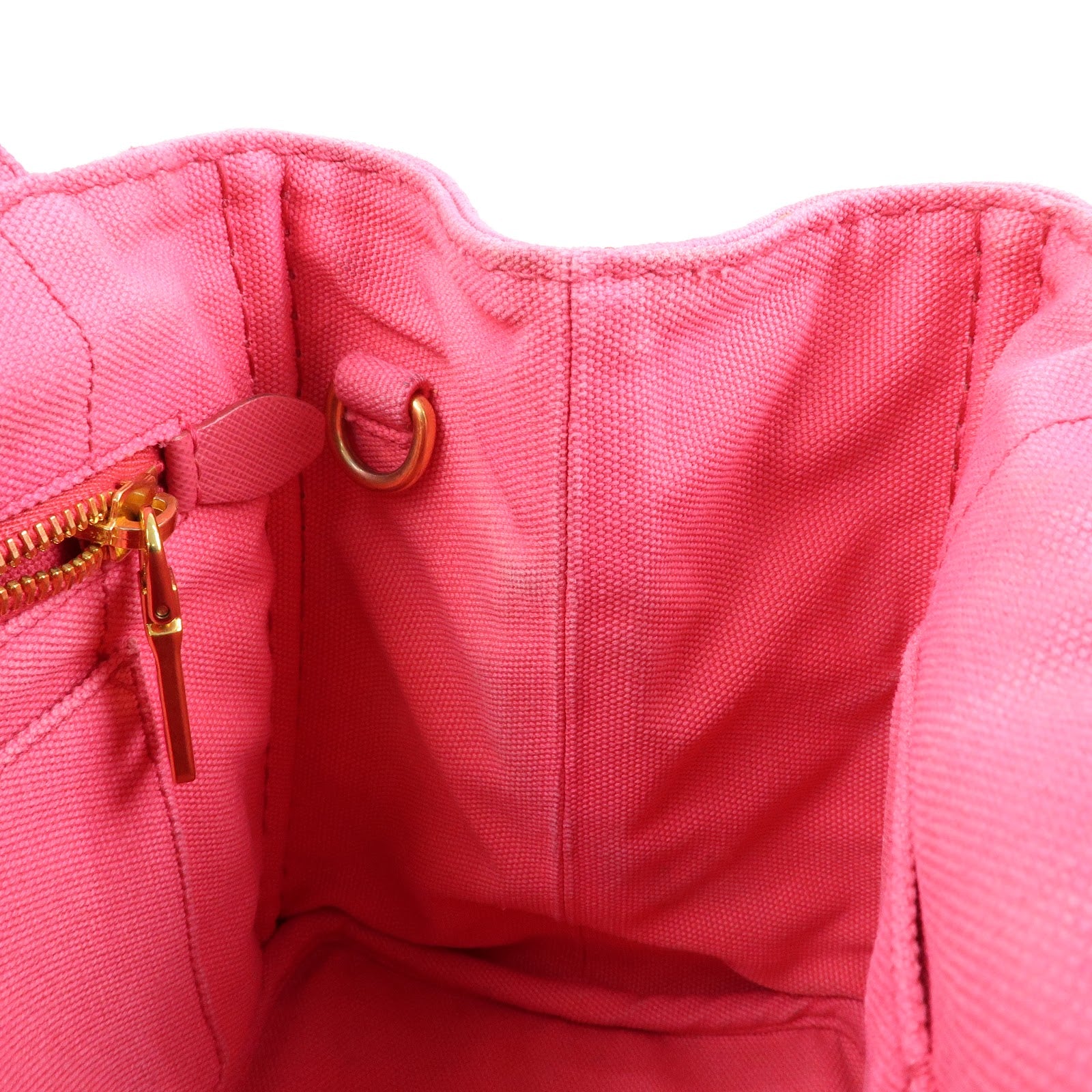 PRADA Triangle Logo Canapa Mini 2Way Hand Shoulder Bag Pink B2439G