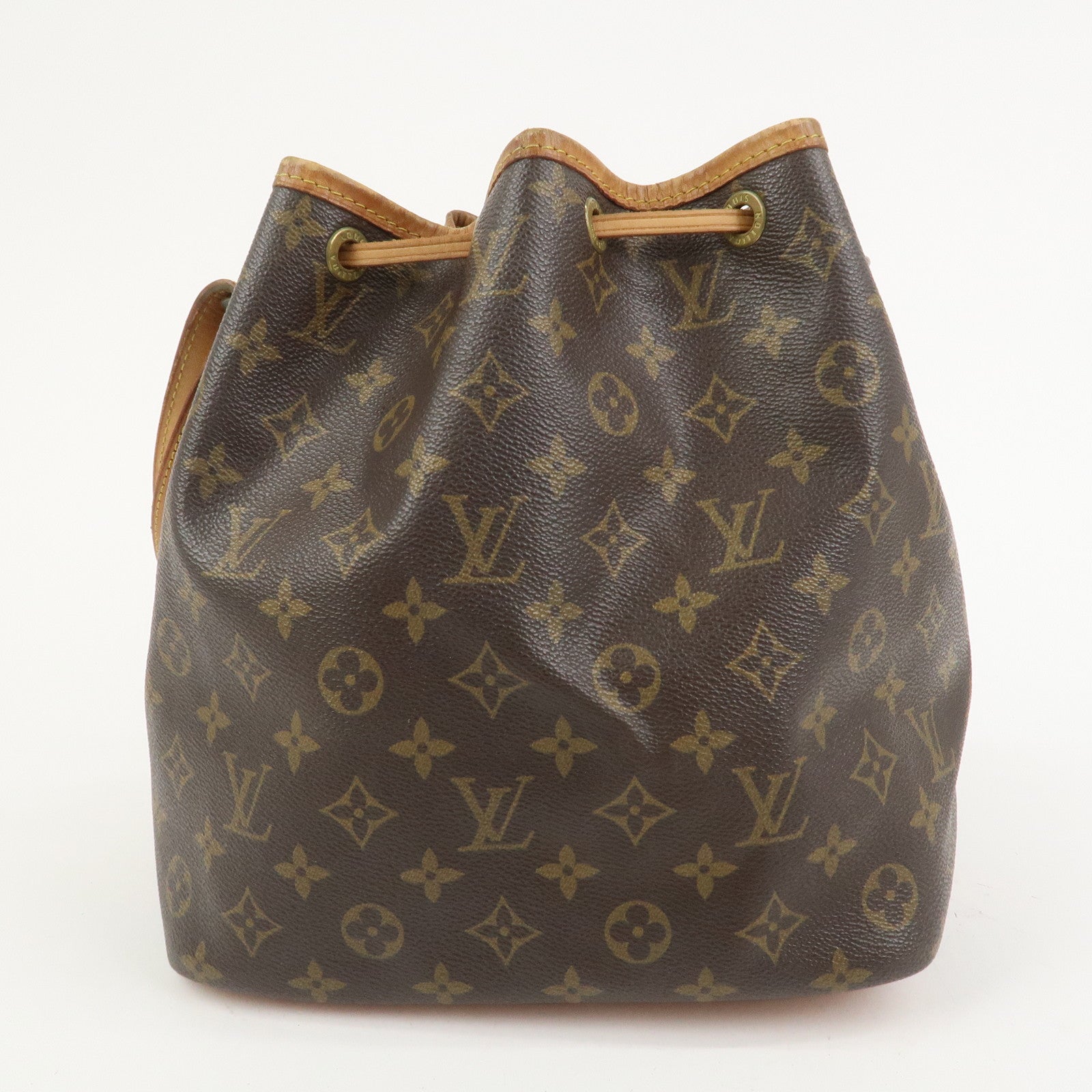 Louis Vuitton Monogram Petit Noe Shoulder Bag Brown M42226