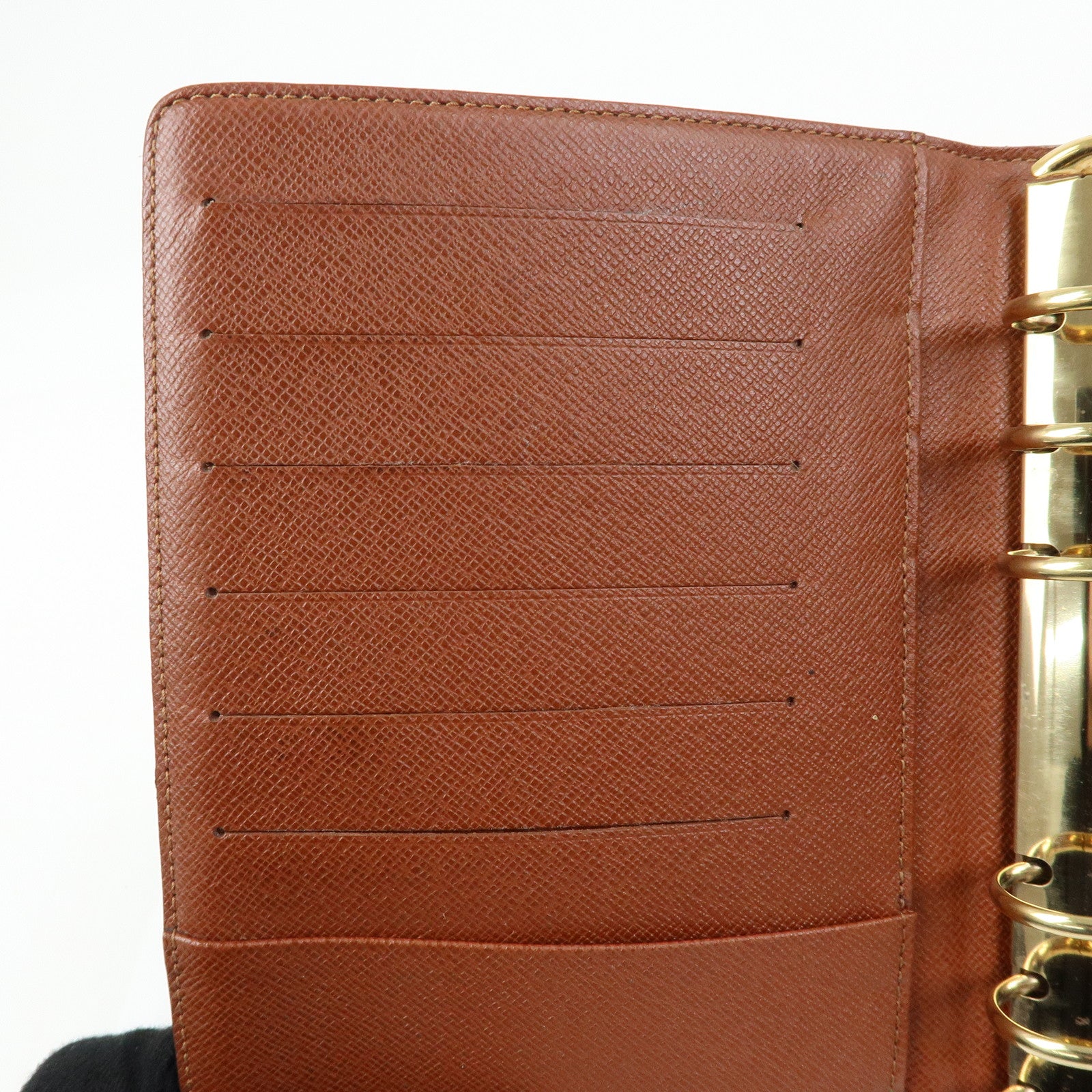 Louis Vuitton Monogram Agenda MM Planner Cover Brown R20105