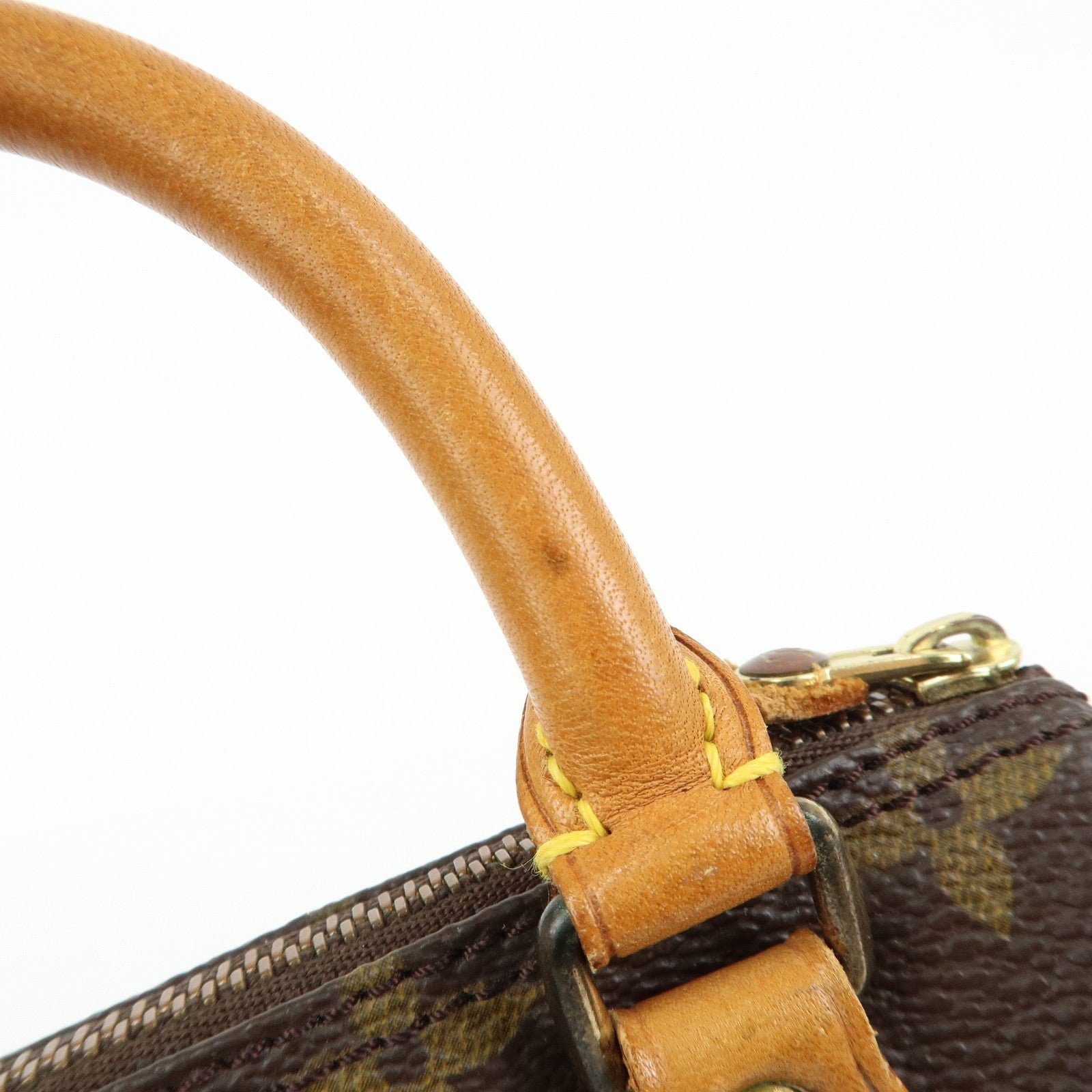 Louis Vuitton Monogram Canvas Mini Speedy Hand Bag Brown M41534