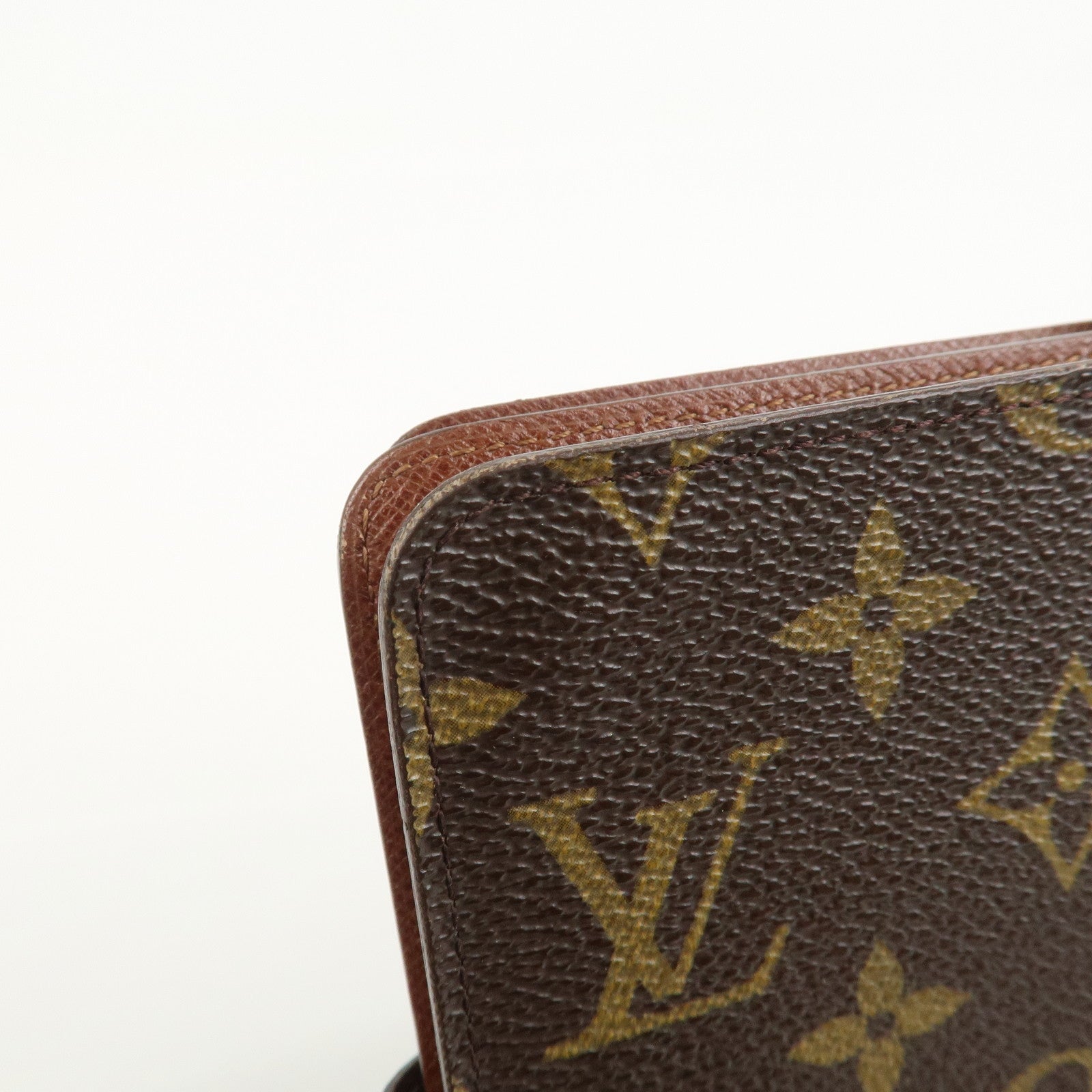 Louis Vuitton Monogram Porte Papier Zip Wallet Brown M61207