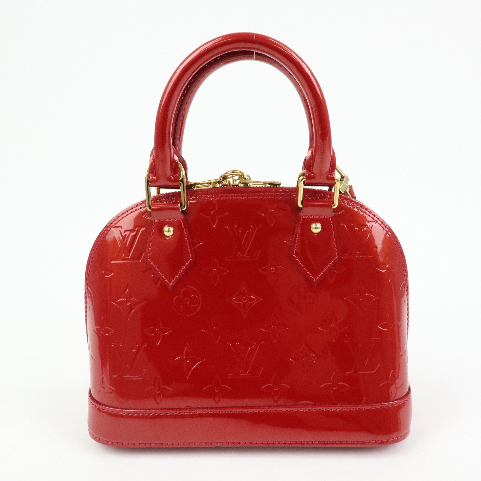 Louis Vuitton Monogram Vernis Alma BB 2Way Bag Red M91606