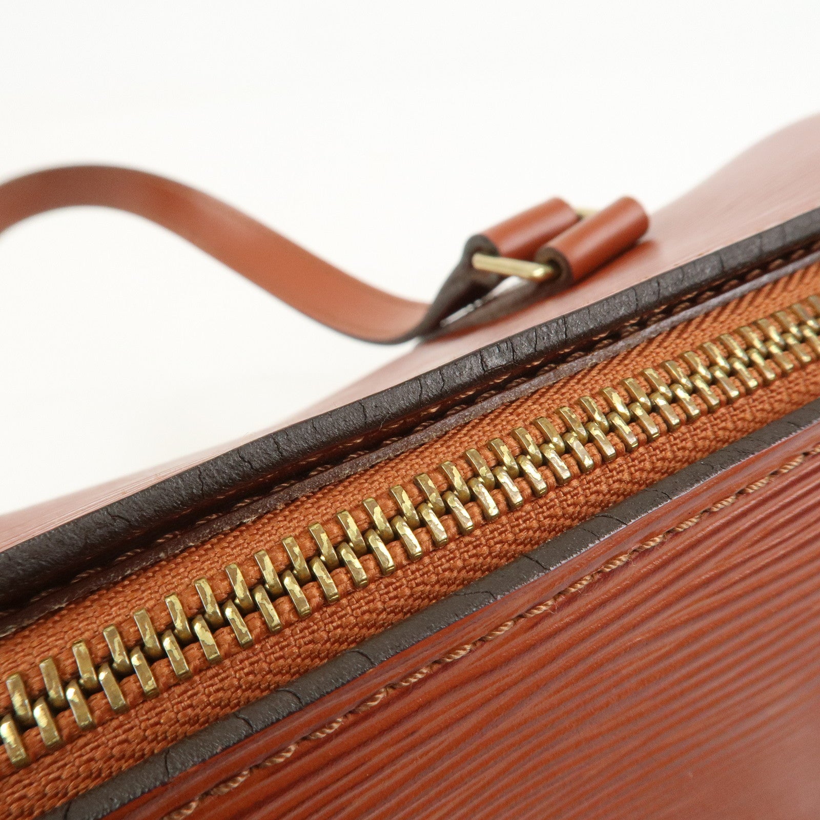 Louis Vuitton Epi Leather Soufflot Hand Bag Kenya Brown M52223