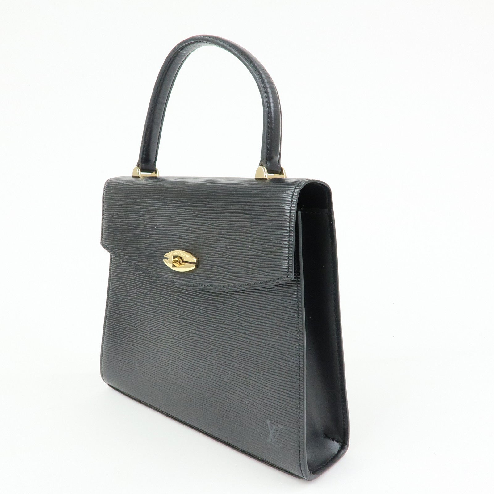 Louis Vuitton Epi Leather Malesherbes Hand Bag Noir Black M52372