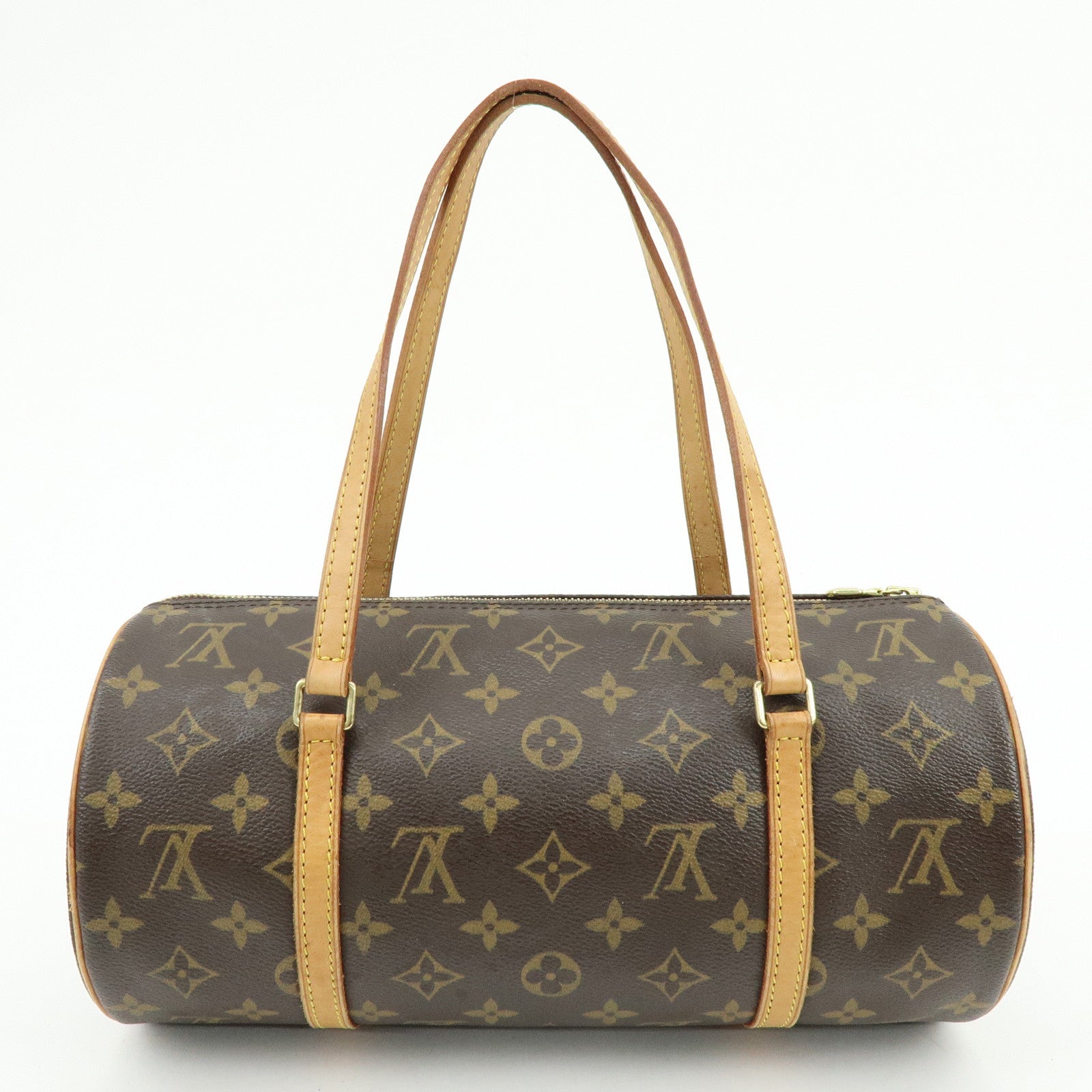 Louis Vuitton Monogram Papillon 30 Hand Bag Brown M51385