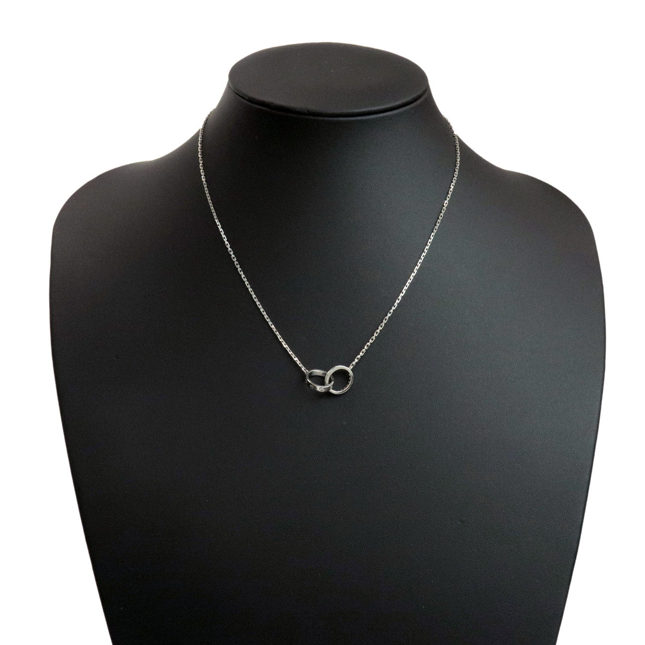 Cartier Baby Love Diamond Necklace K18 750WG White Gold