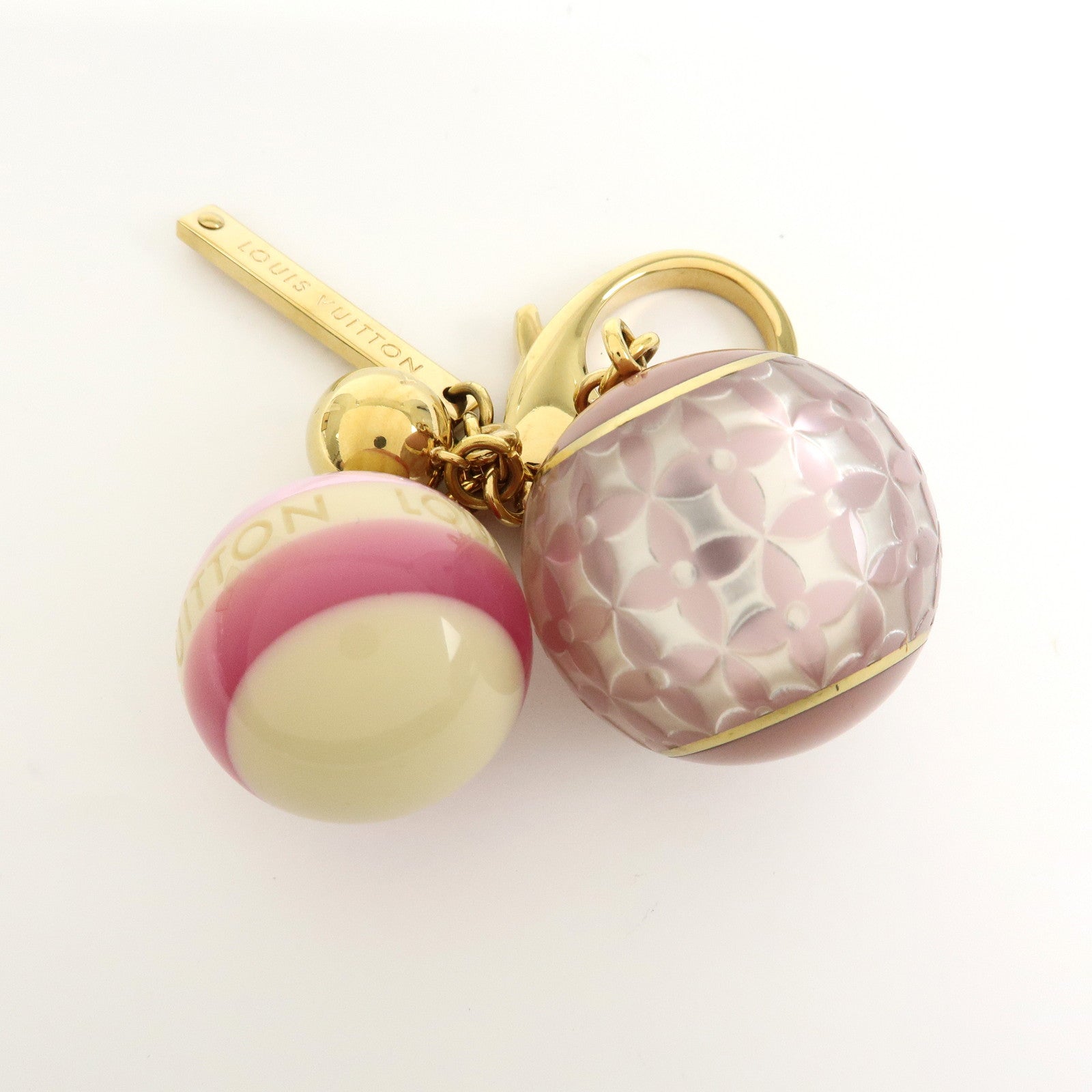 Louis Vuitton Bijou Sac Mini Lin Metal Bag Charm Key Charm M65643