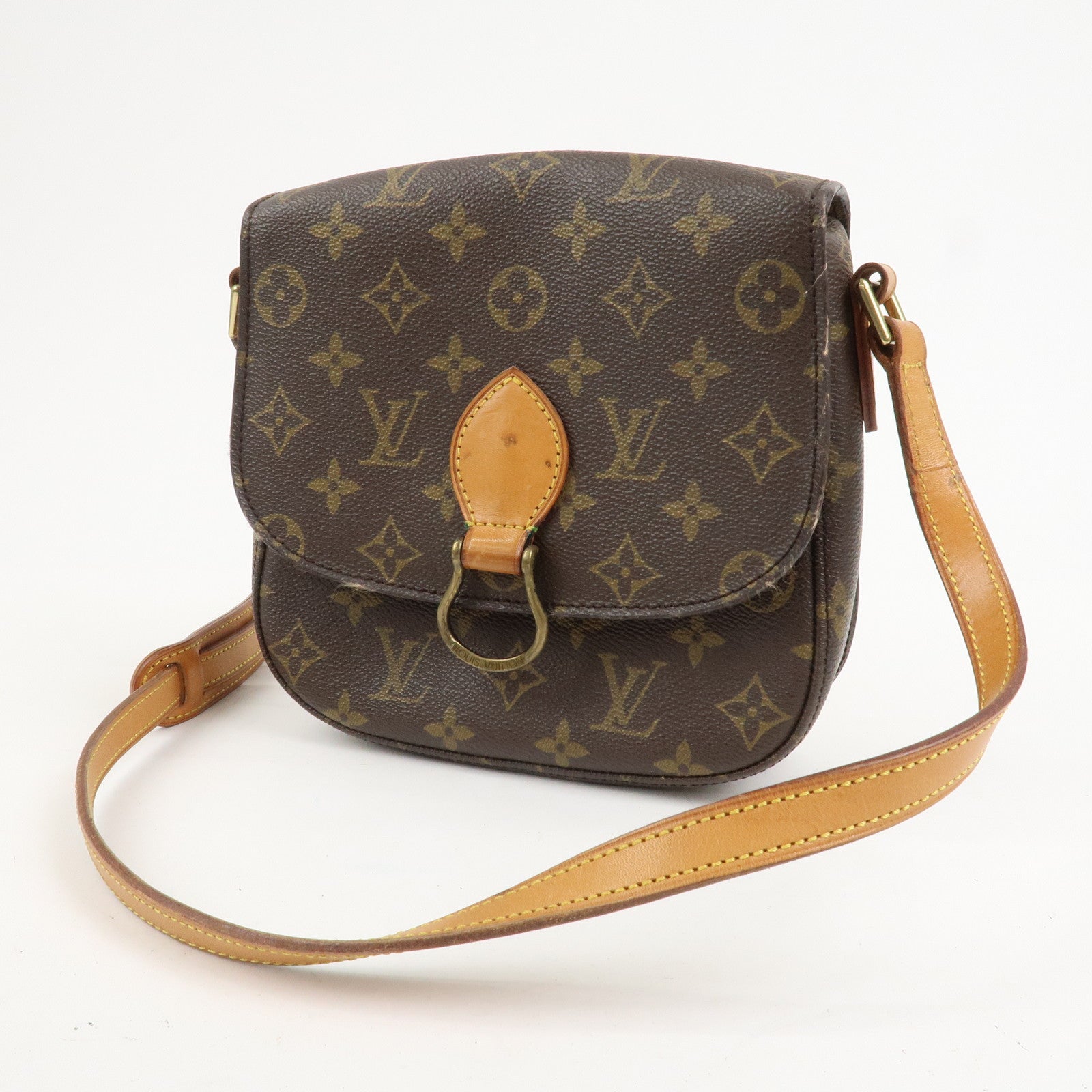 Louis Vuitton Monogram Saint Cloud MM Shoulder Bag Brown M51243