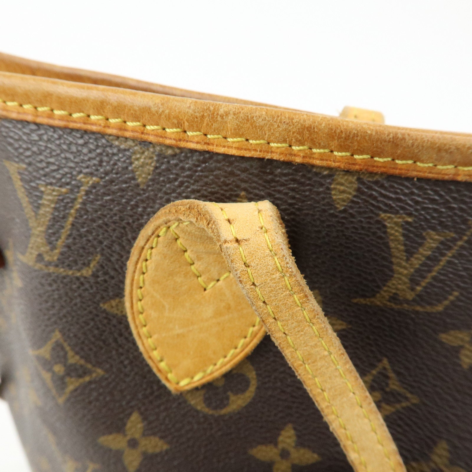 Louis Vuitton Monogram Neverfull MM Tote Shoulder Bag Brown M40156