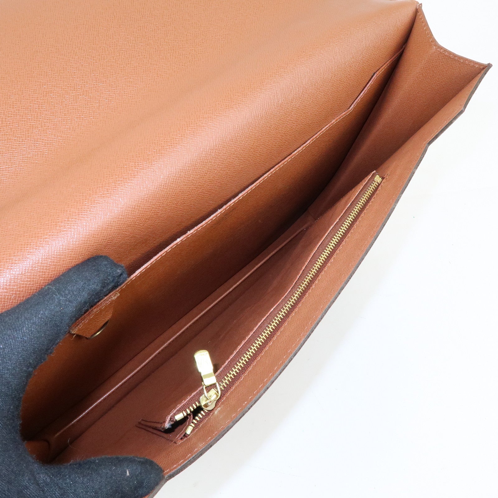 Louis Vuitton Monogram Porte‑Documents Bandouliere Brown M53338