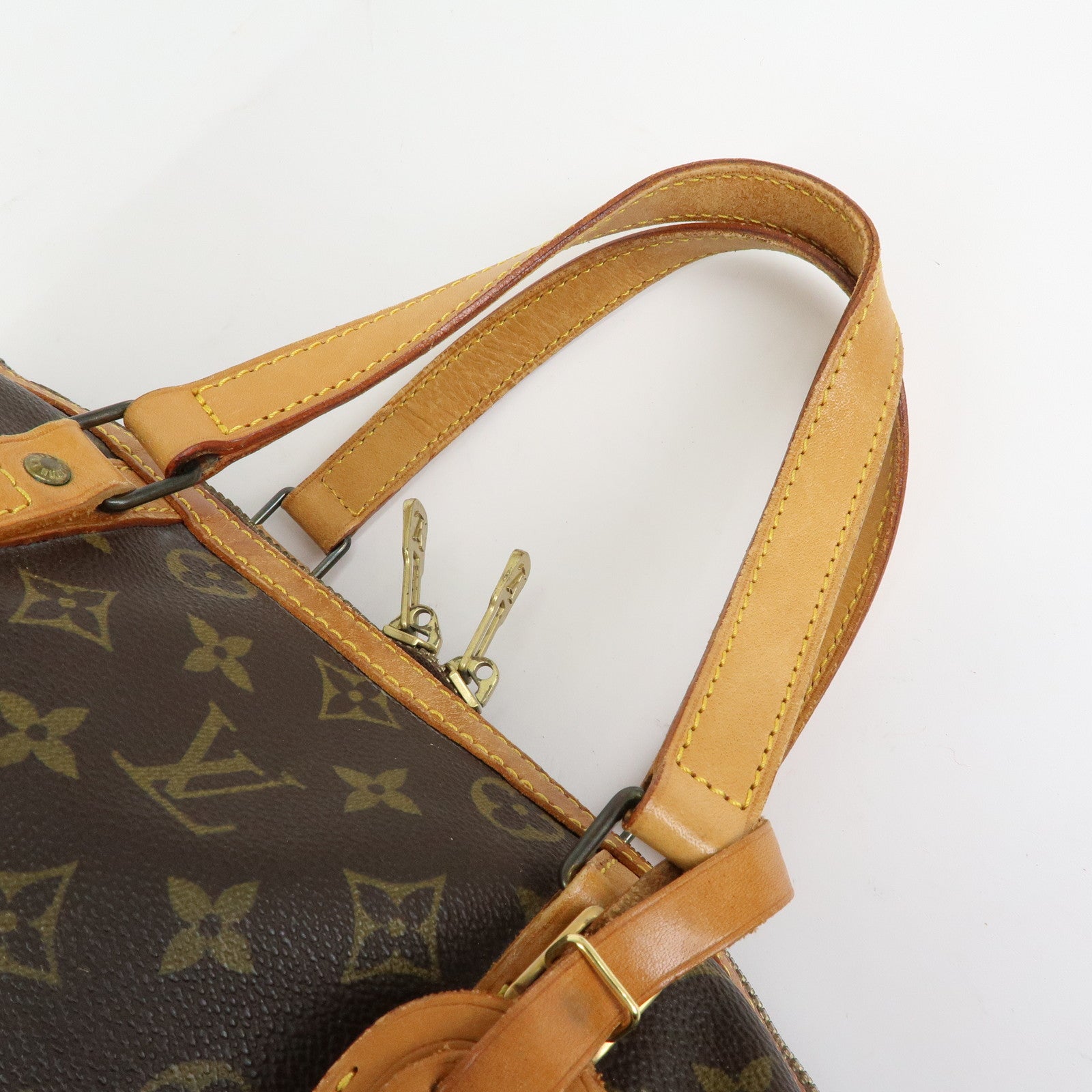 Louis Vuitton Monogram Sac Souple 35 Boston Bag Brown M41626