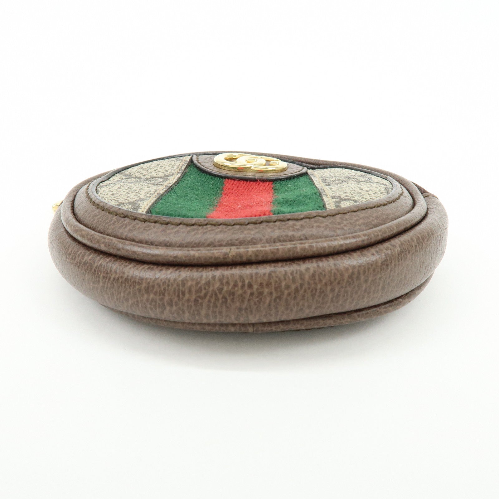 GUCCI Ophidia Sherry GG Supreme Leather Key Case Coin Case 574840