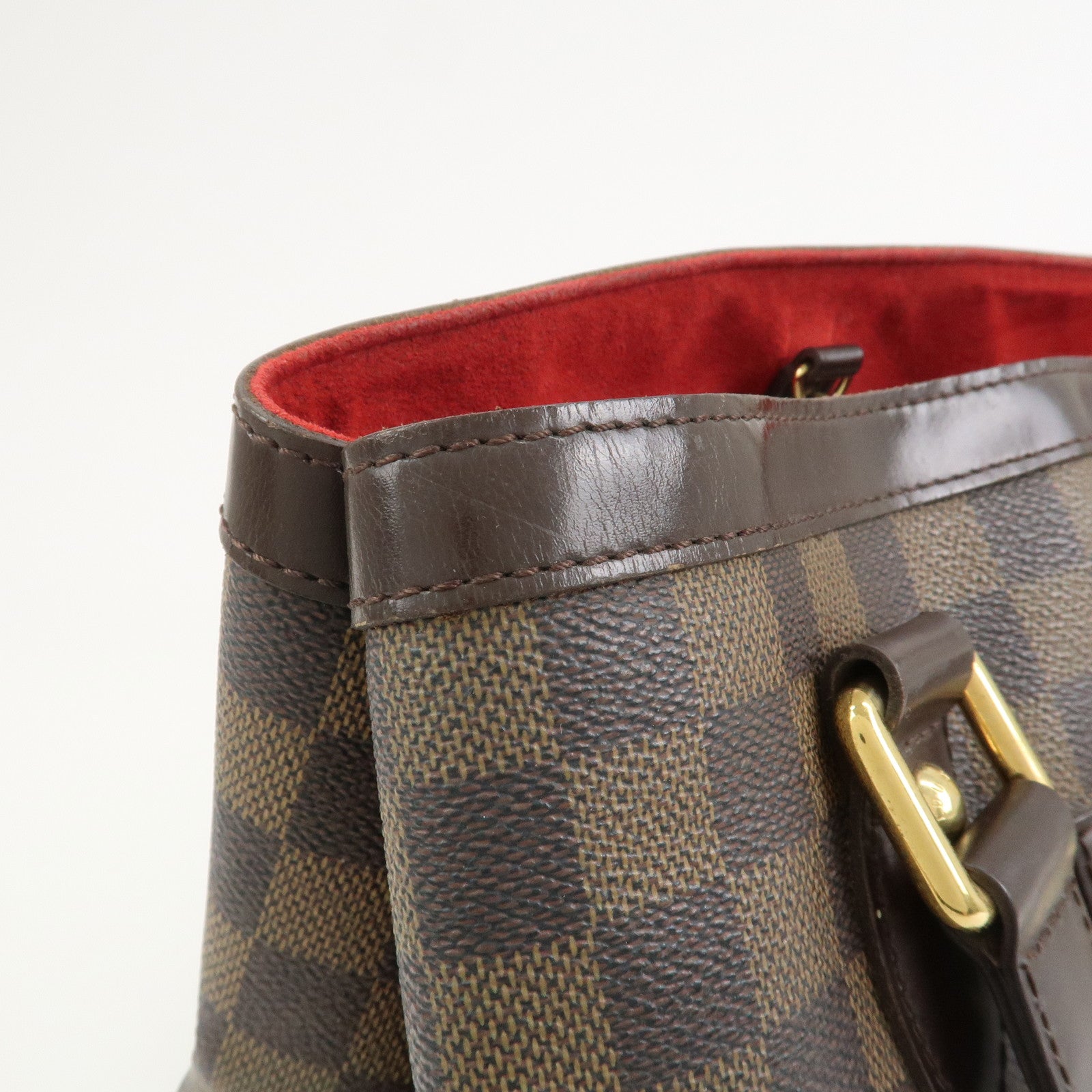 Louis Vuitton Damier Ebene Hampstead PM Hand Bag Tote Bag N51205