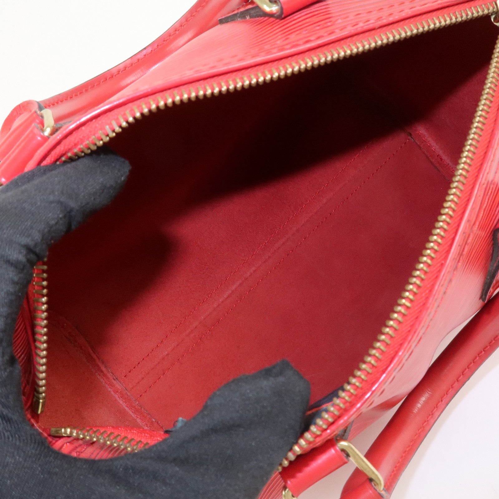 Louis Vuitton Epi Leather Speedy 30 Boston Bag Castilian Red M41526