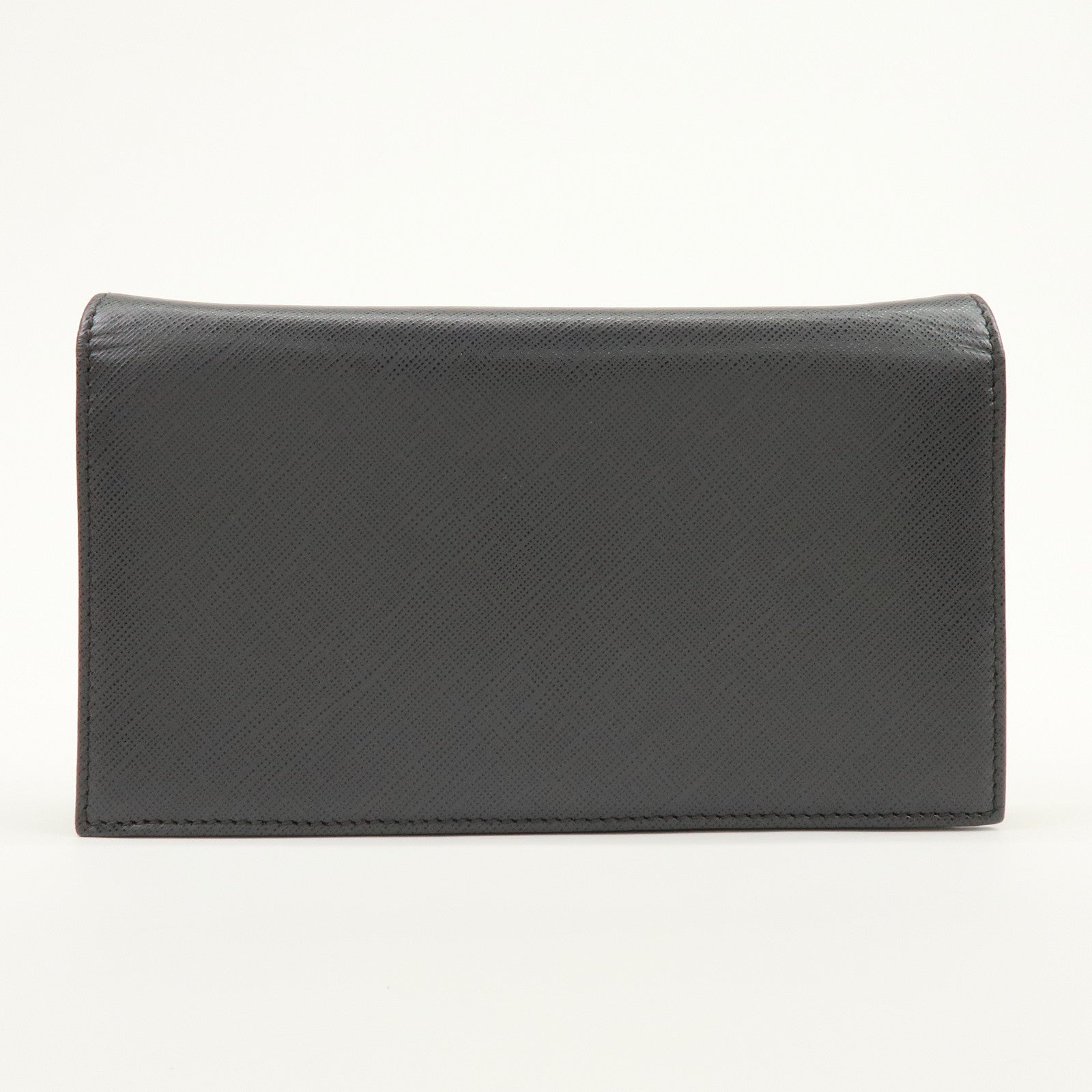 Ferragamo Varra Ribbon Leather Chain Shoulder Bag Wallet Gray