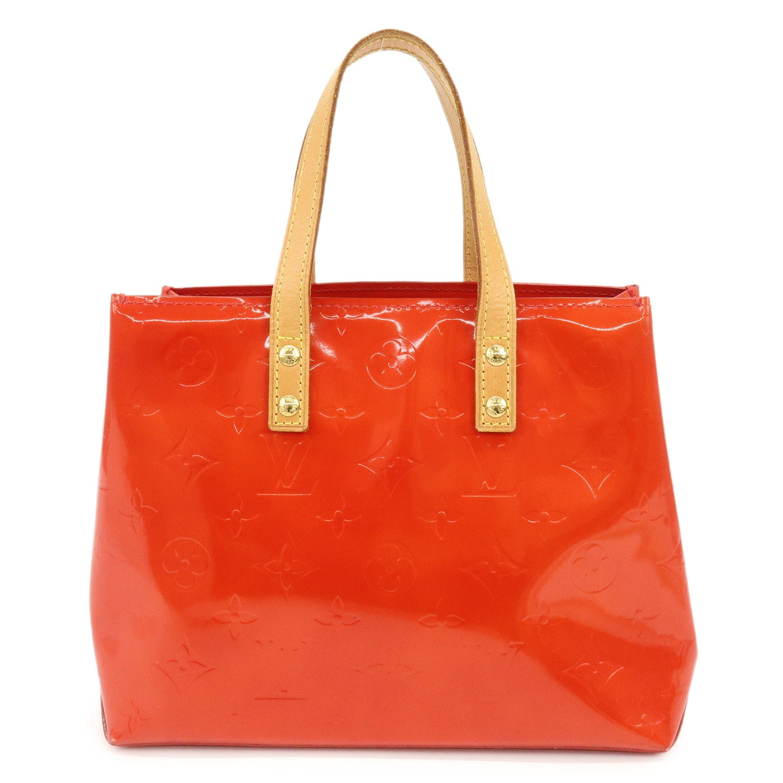 Louis Vuitton Monogram Vernis Lead PM Hand Bag Pomme d'Amour M91990