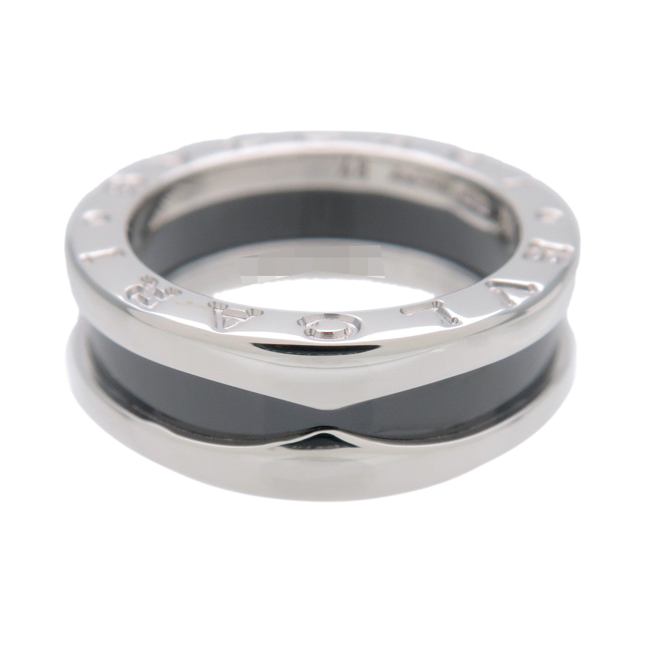 BVLGARI B-Zero1 Save the Children SV925 Ceramic Ring #48 US4 Black