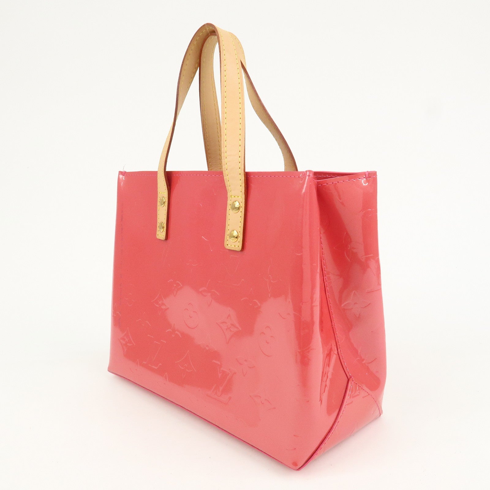 Louis Vuitton Monogram Vernis Lead PM Hand Bag Framboise M9132F