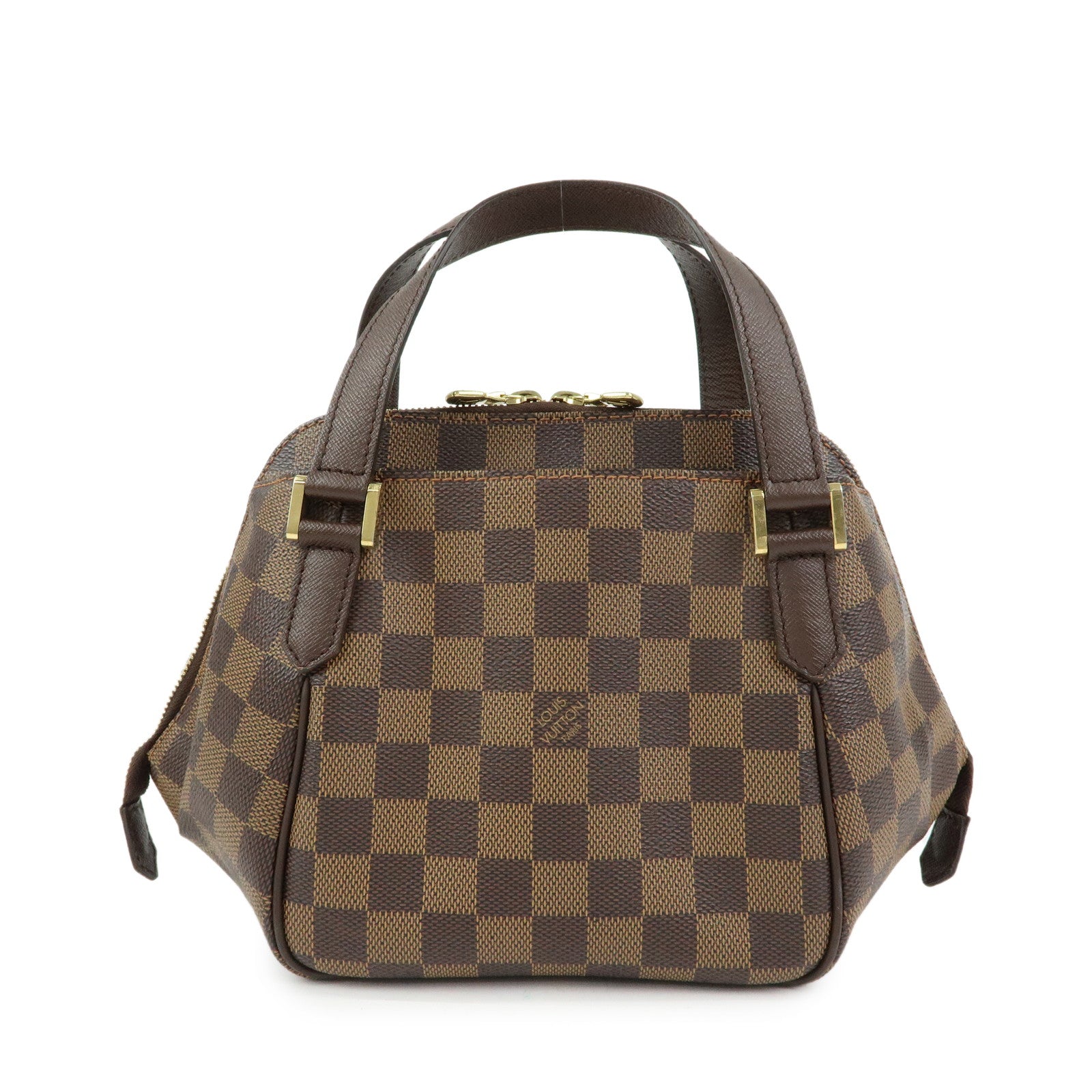 Louis Vuitton Damier Canvas Belem PM Hand Bag Ebene Brown N51173