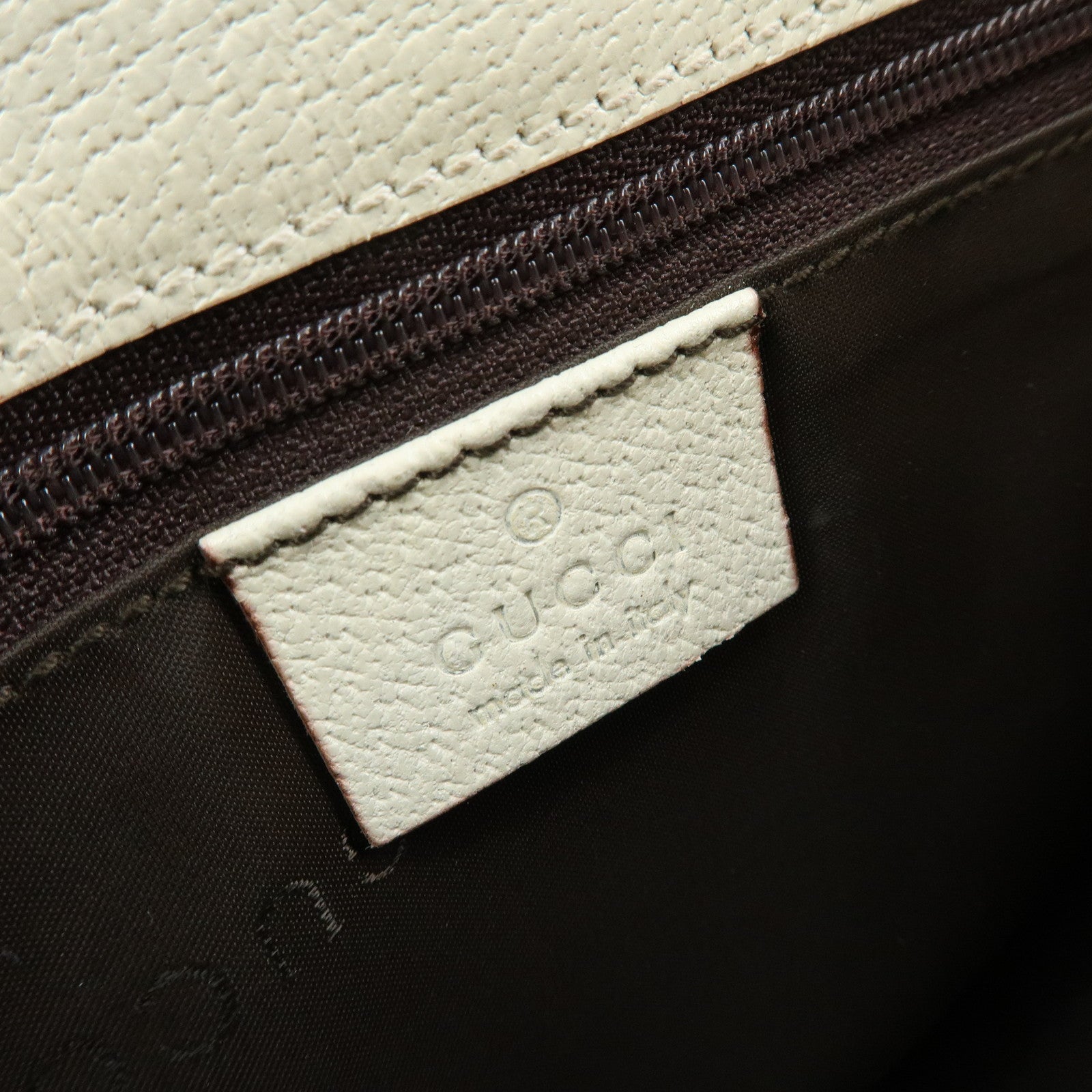 GUCCI Jackie Canvas Leather Shoulder Bag Hand Bag Beige 002.1067