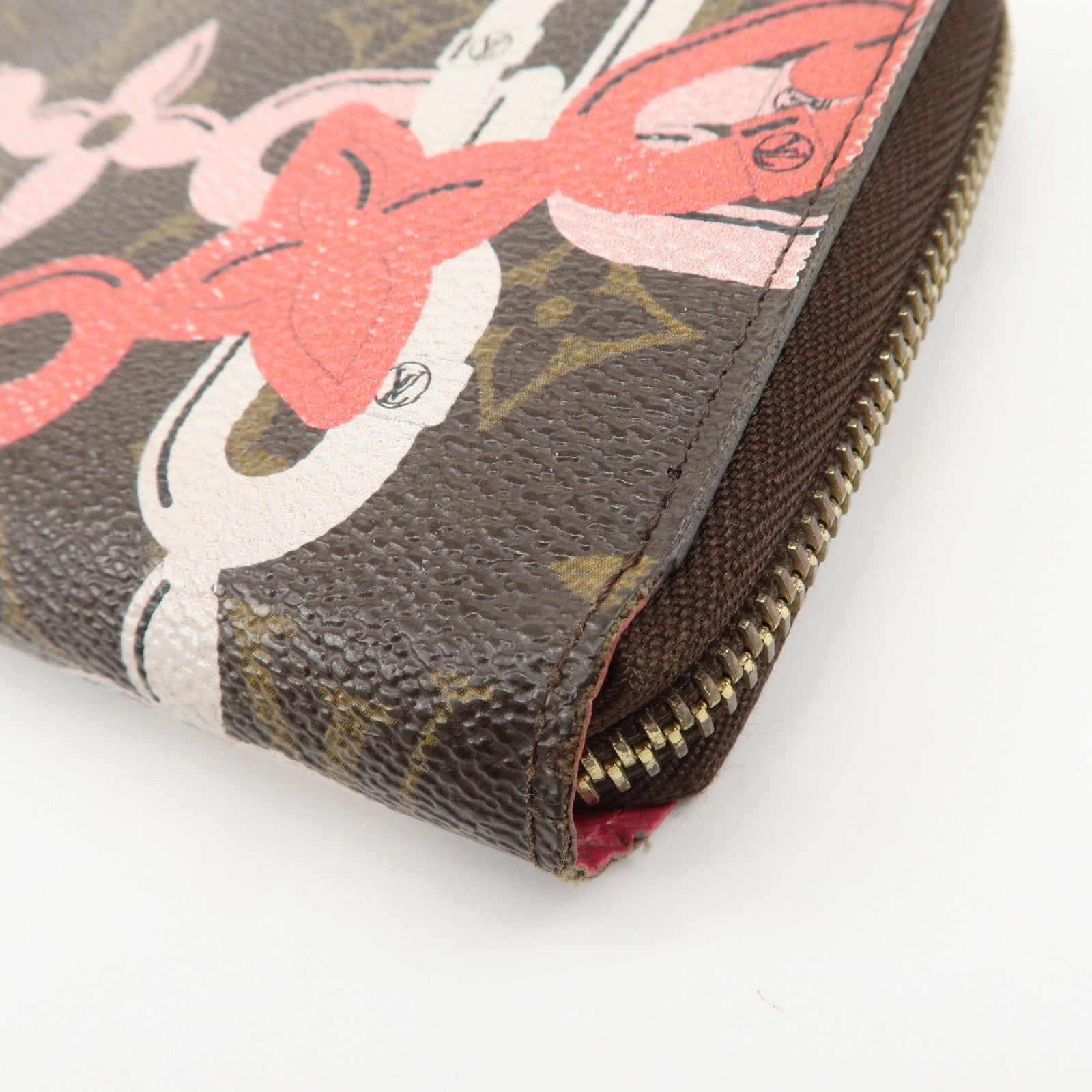 Louis Vuitton Monogram Canvas Bay Zippy Long Wallet Brown M41905 Used