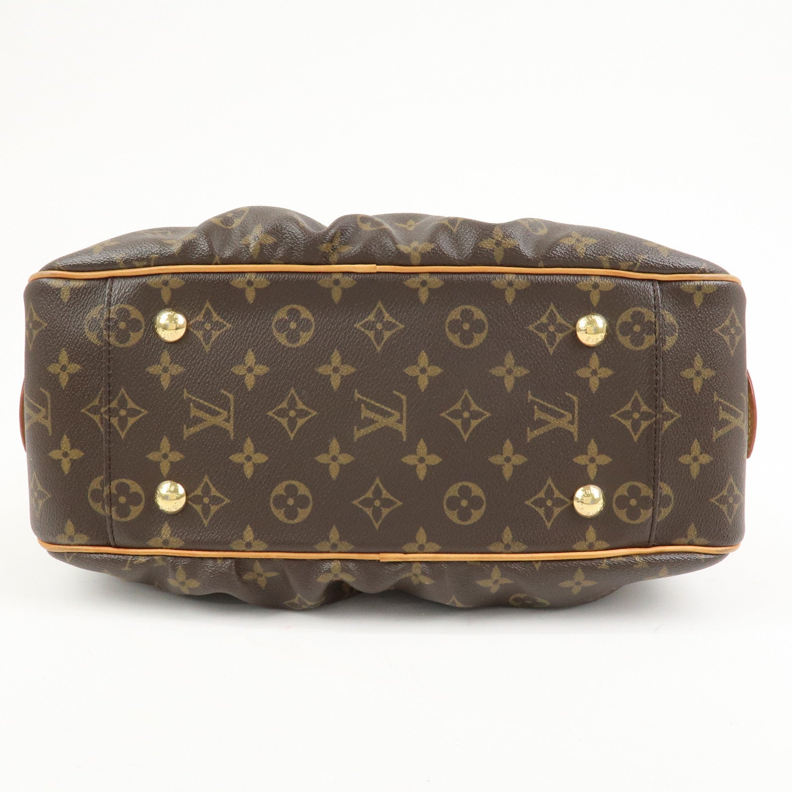 Louis Vuitton Monogram Mitsy Handbag Boston Bag Brown M40058