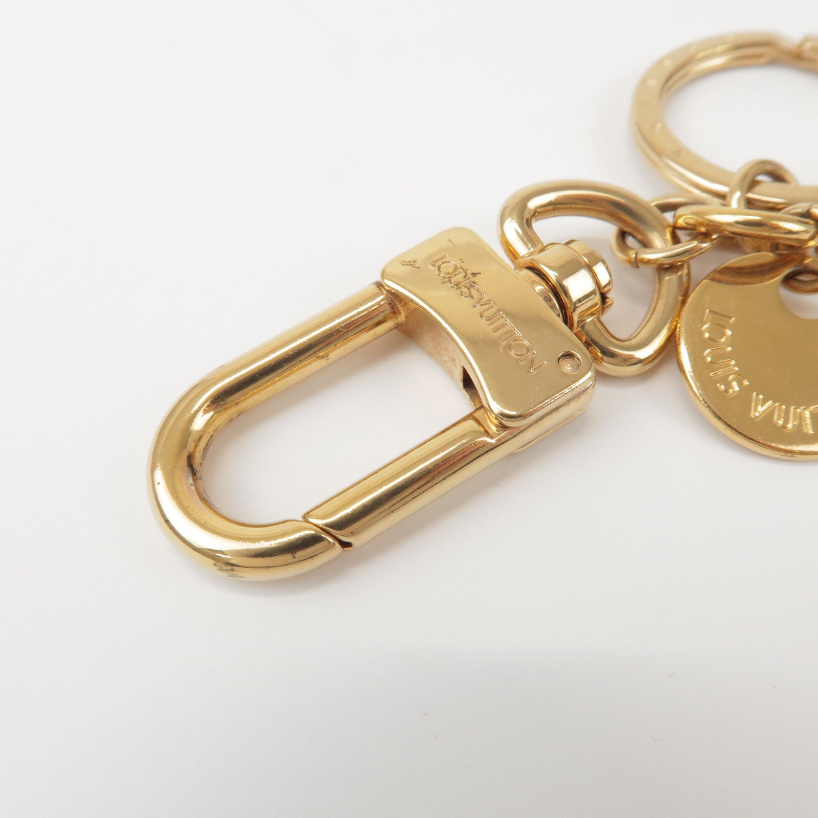 Louis Vuitton Porte Cles LV Circle Metal Bag Charm Gold M68000