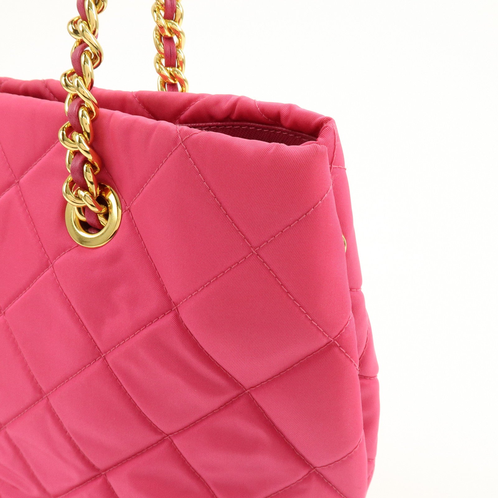 PRADA Triangle Logo Nylon 2Way Hand Bag Shoulder Bag Pink BN2740