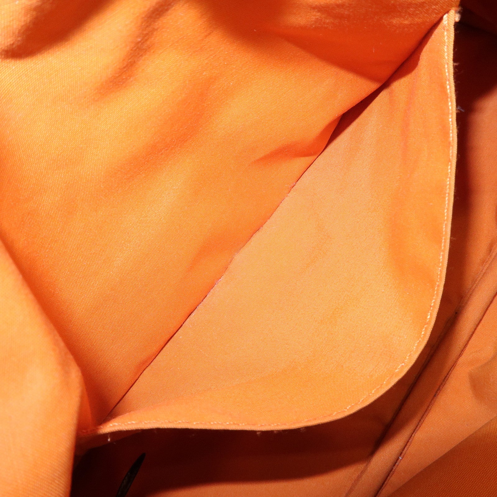 HERMES Leather Canvas Bolide Pouch Cosmetic Pouch MM Pink Used