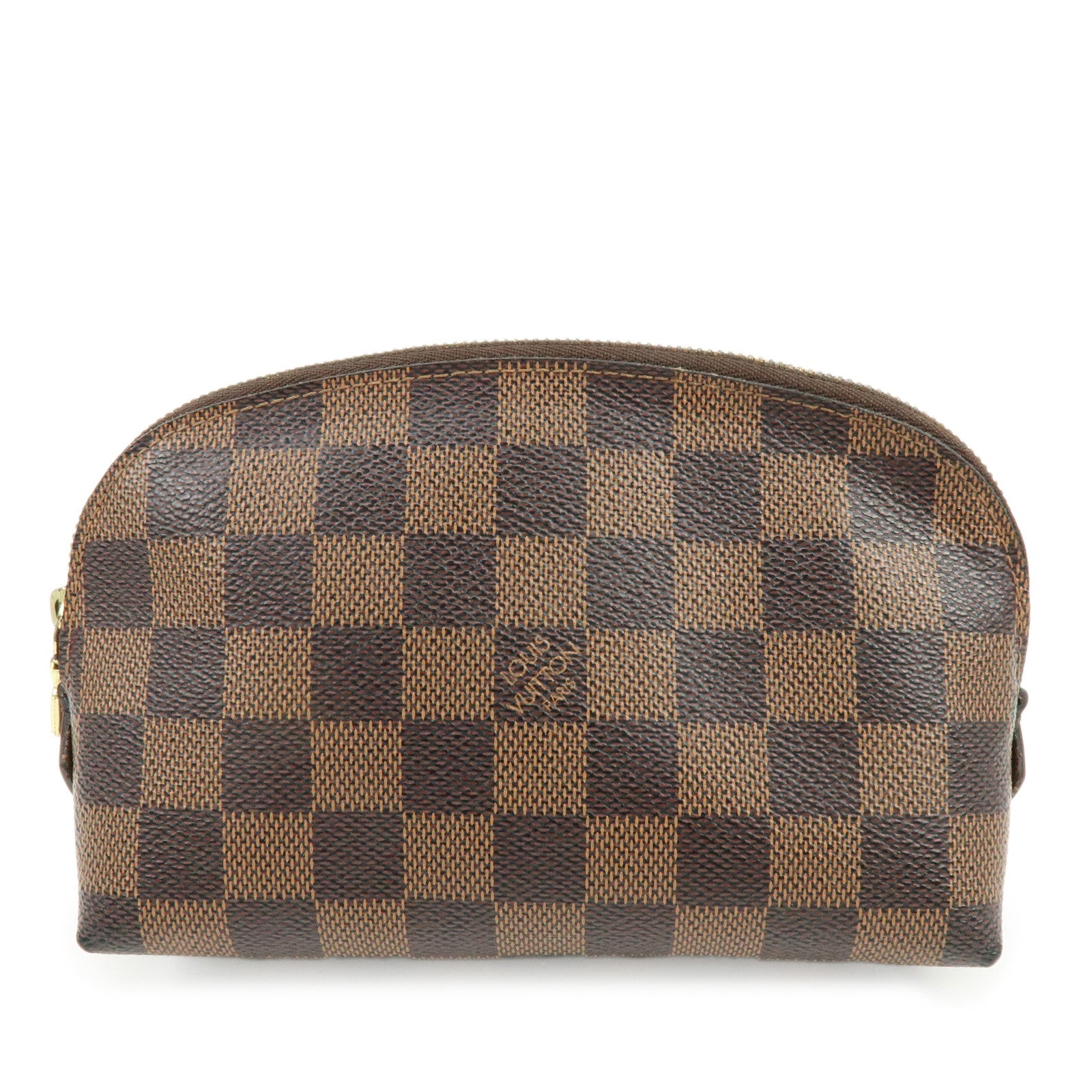 Louis Vuitton Damier Pochette Cosmetic PM Pouch Brown N47516