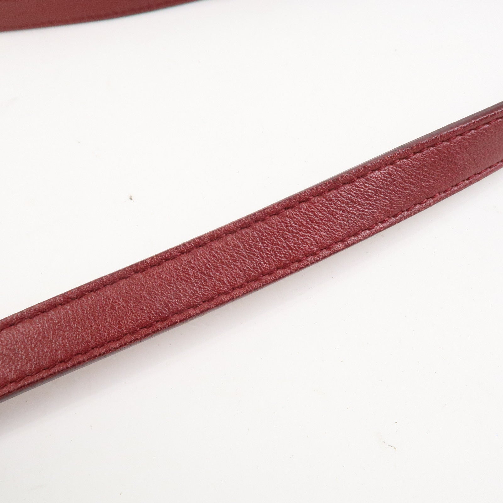 BOTTEGA VENETA Intrecciato Nappa Leather Shoulder Bag Wine Red