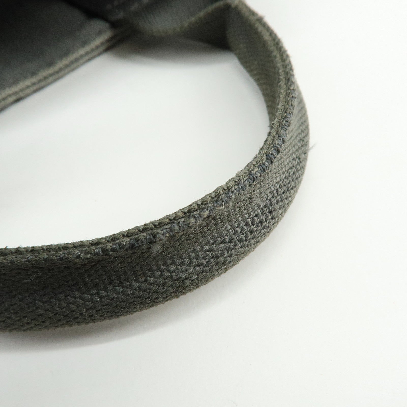 PRADA Canapa Mini Canvas 2Way Bag Hand Shoulder Bag Gray 1BG439