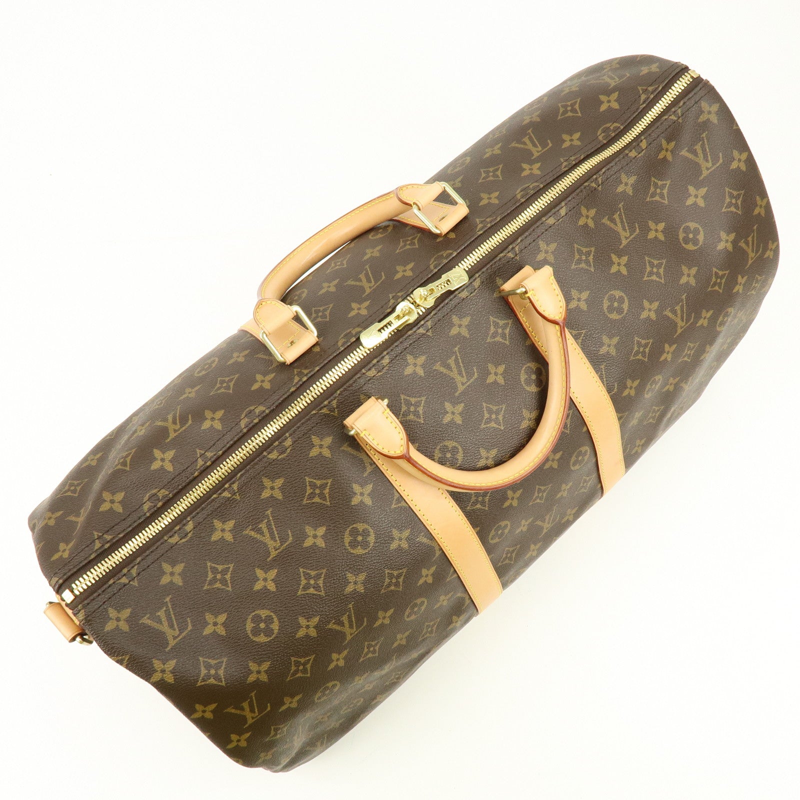 Louis Vuitton Monogram Keep All Bandouliere 55 Boston Bag M41414
