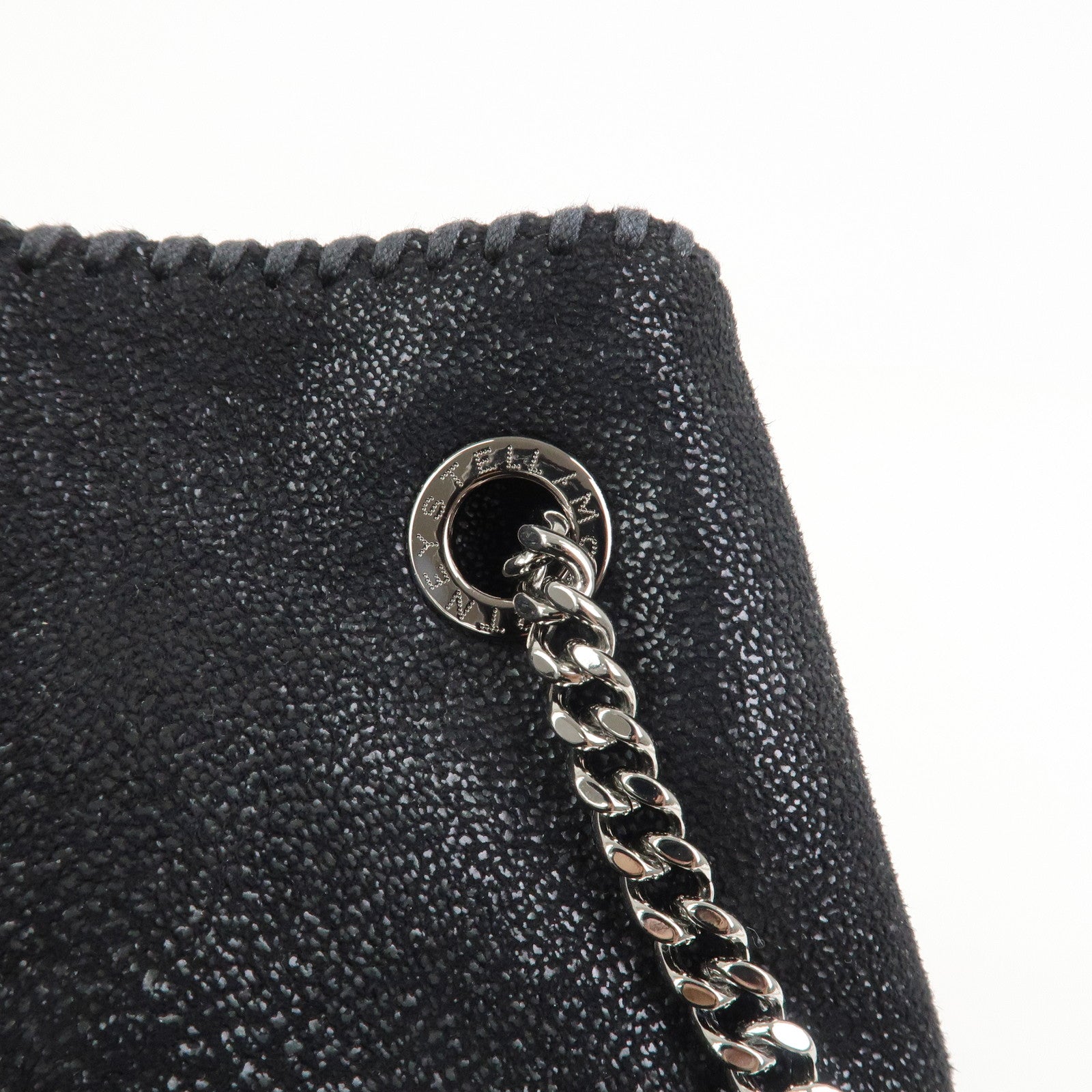 STELLA MCCARTNEY Falabella Polyester Leather Shoulder Bag Black