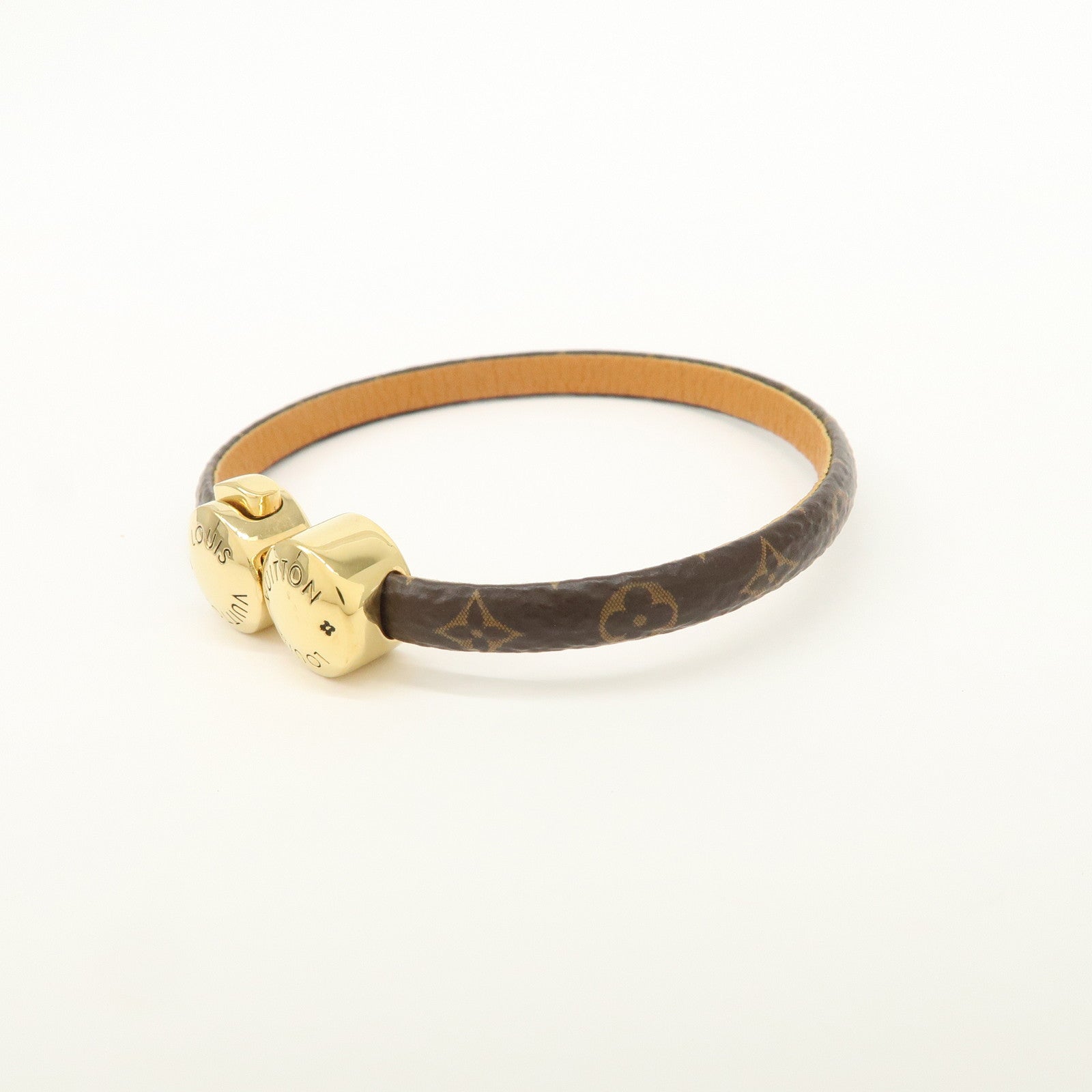 Louis Vuitton Monogram Historic Mini Bracelet Size 17 Brown M6407F