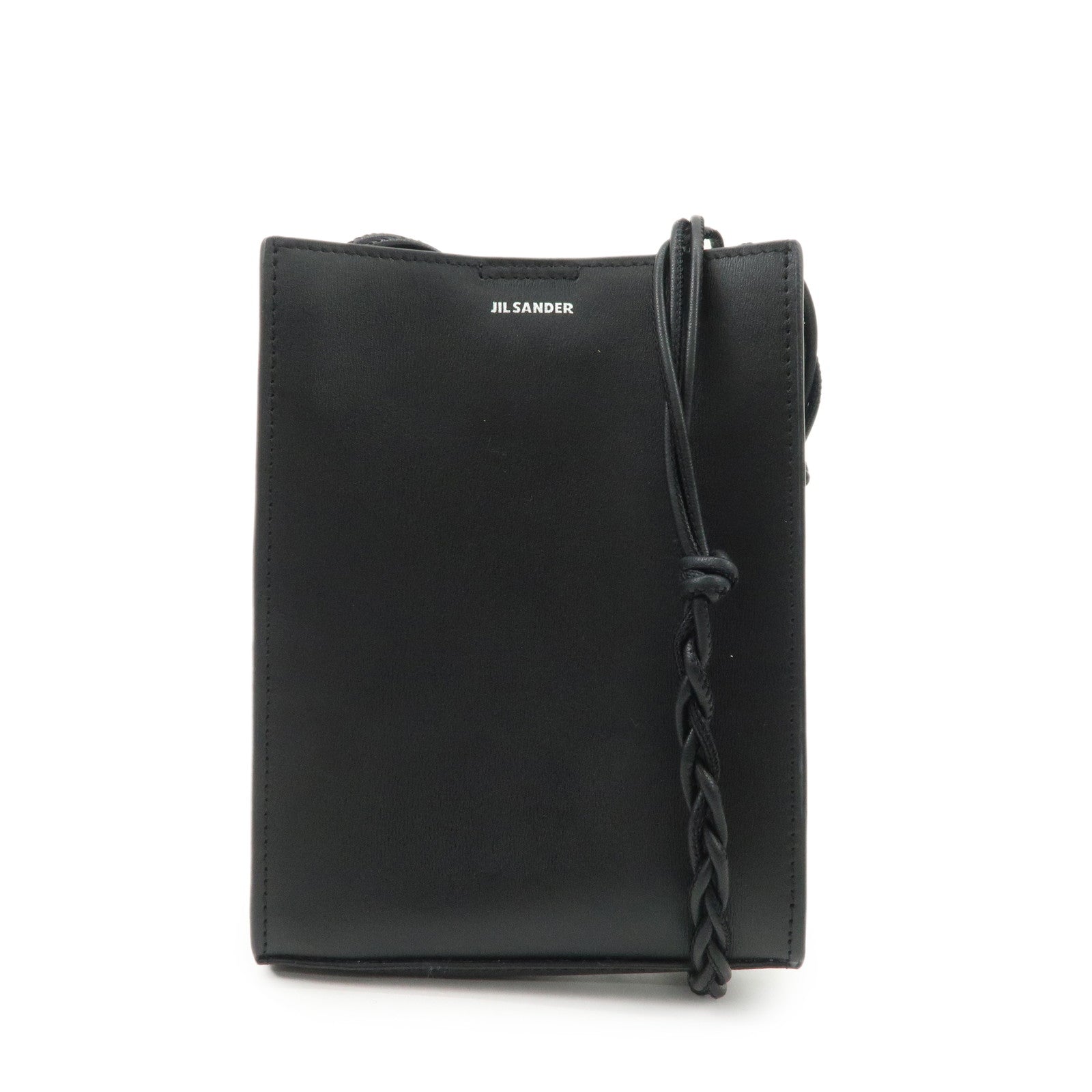 Jil Sander Leather Tangle Bag Shoulder Bag Black