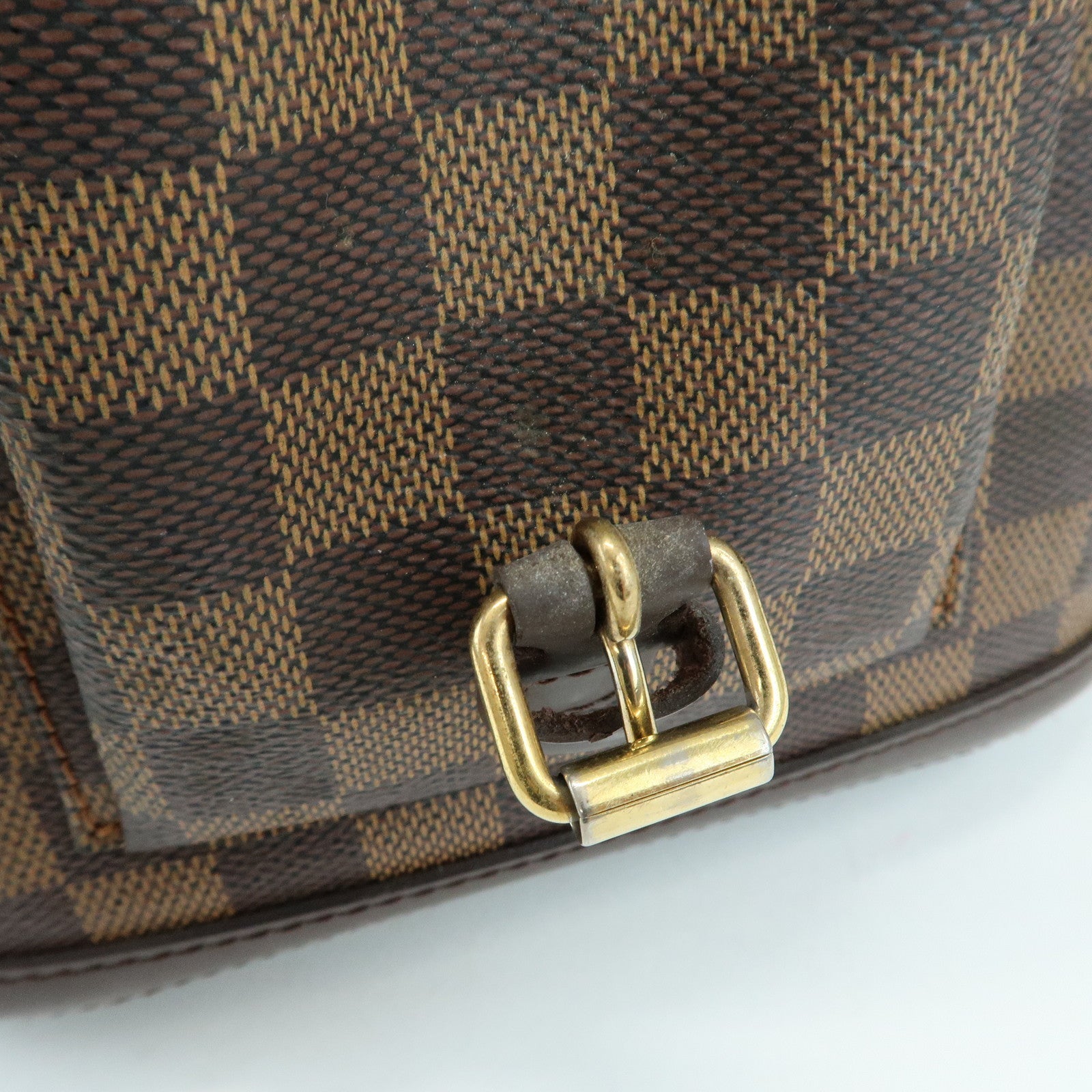 Louis Vuitton Damier Manosque PM Canvas Tote Bag Ebene N51121