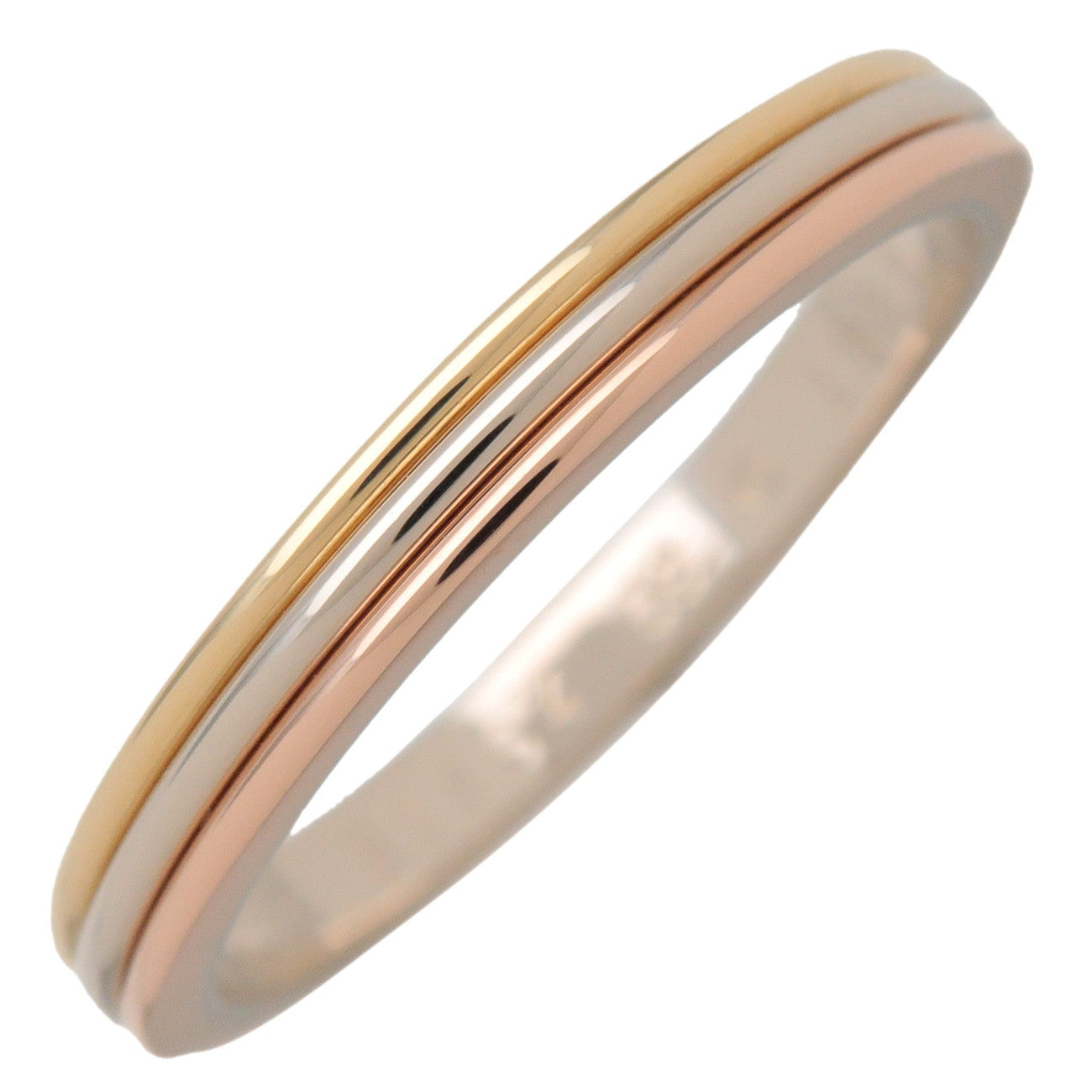 Cartier Vendome Three Color Ring #59 K18 750YG/PG/WG US8.5-9 EU59