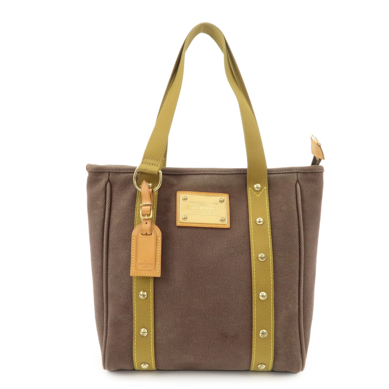 Louis Vuitton Antigua Cabas MM Tote Bag Shoulder Bag Brown M40086