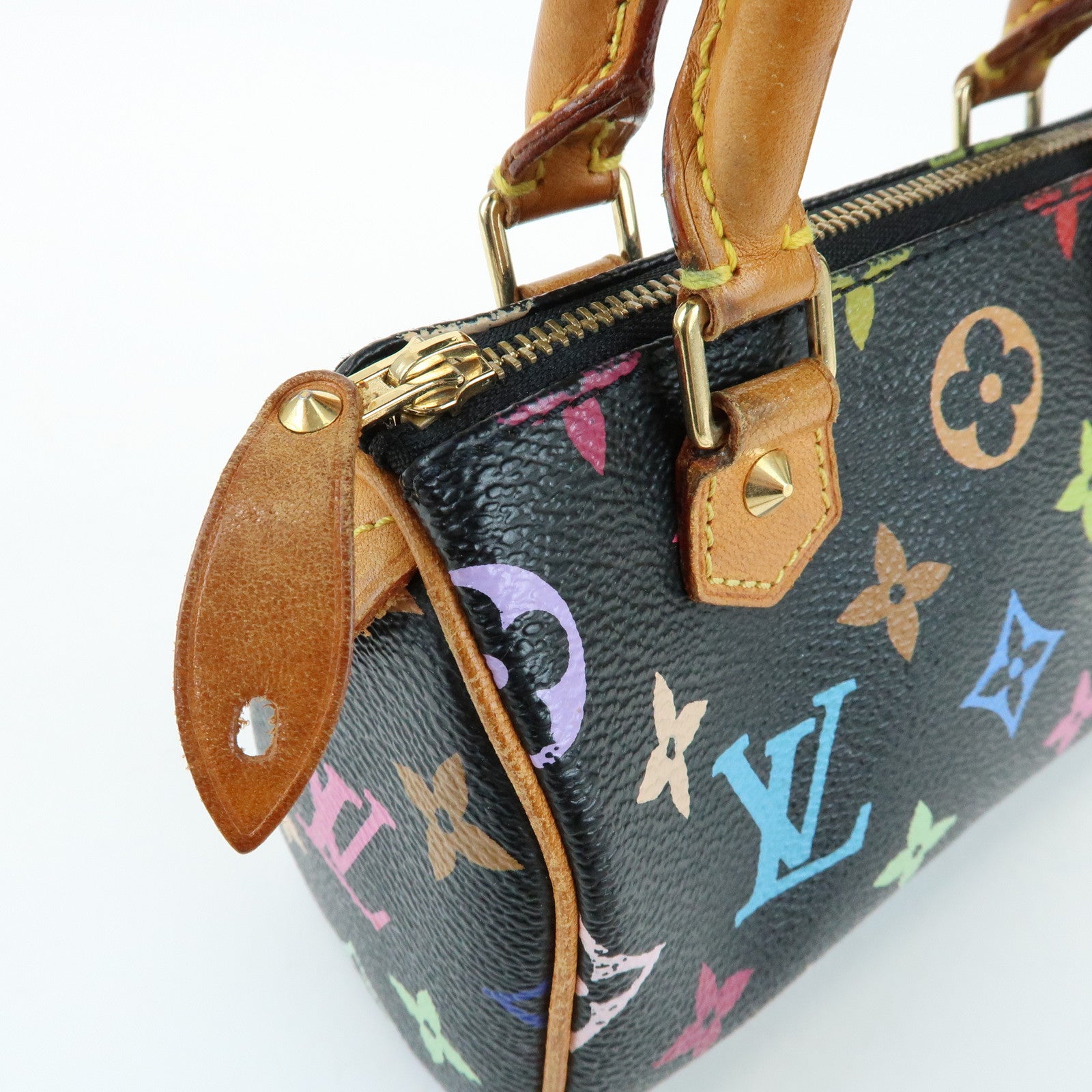 Louis Vuitton Monogram Multicolor Mini Speedy Mini Bag Noir M92644