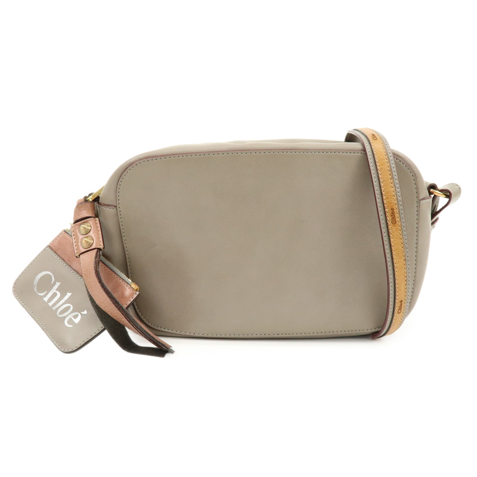 Chloe Sam Leather Shoulder Bag Crossbody Bag Brown Camel