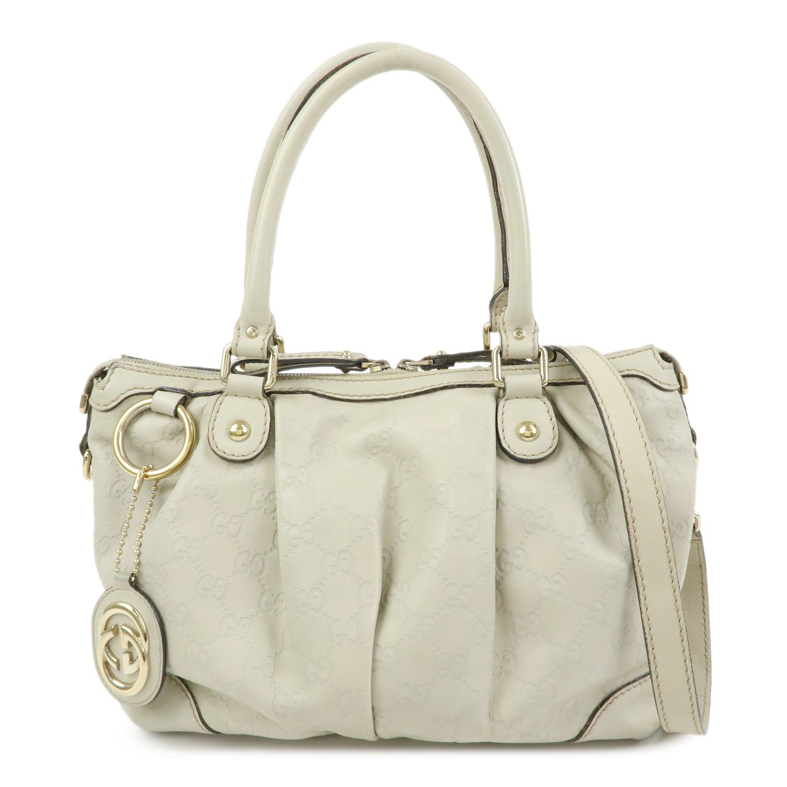 GUCCI Sukey Interlocking G Guccissima Leather 2Way Hand Bag 247902
