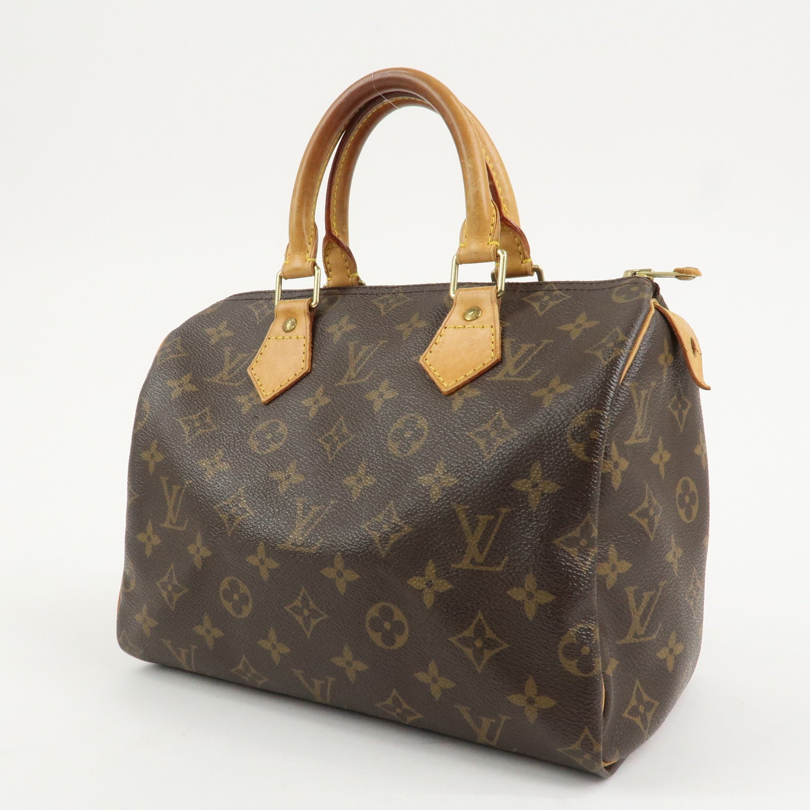 Louis Vuitton Monogram Speedy 25 Boston Bag Hand Bag Brown M41528
