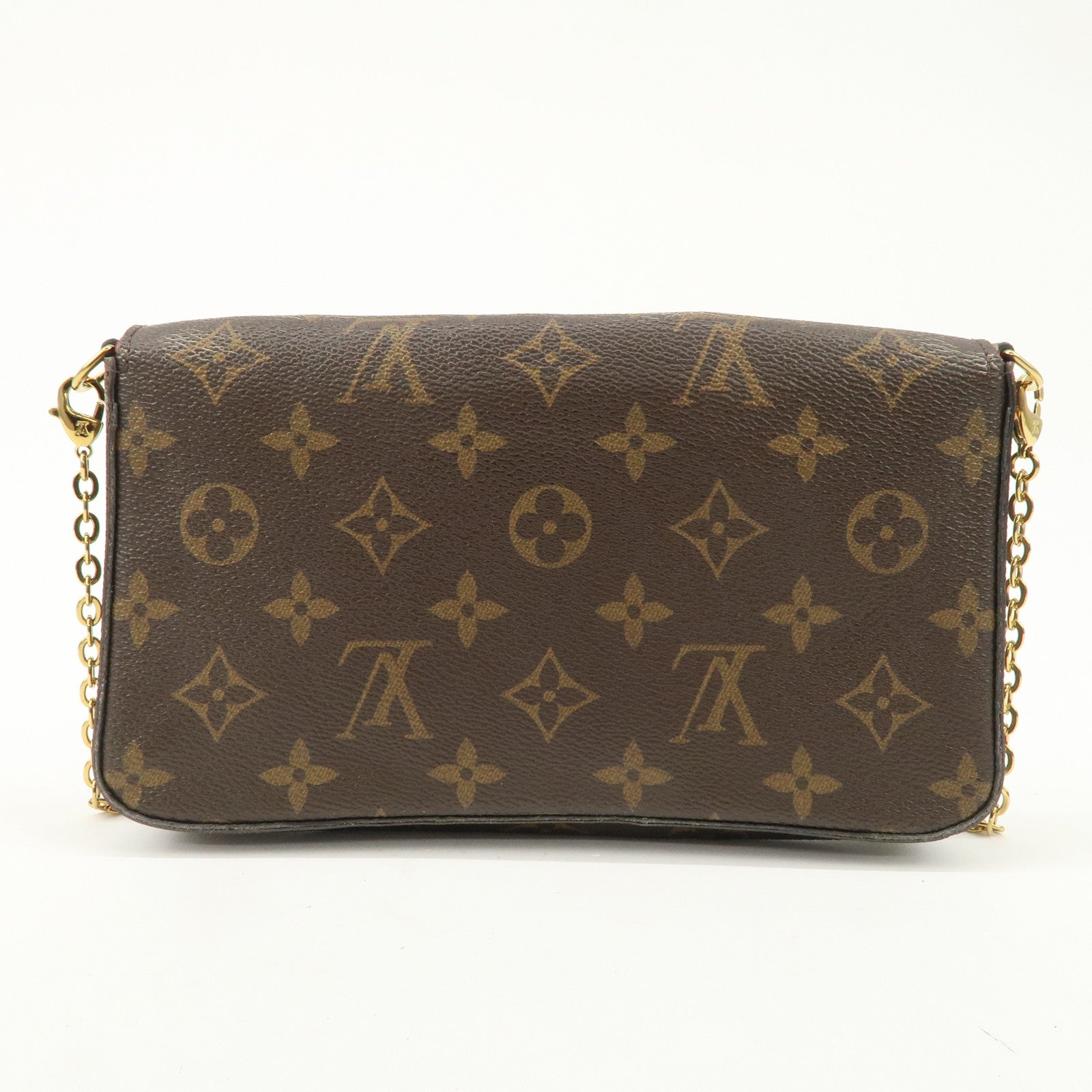 Louis Vuitton Monogram Pochette Felicie Shoulder Bag Brown M61276