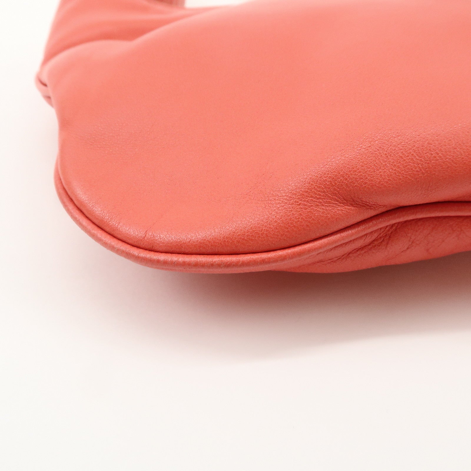 LOEWE Anagram Leather Shoulder Bag Hand Bag Pink Used